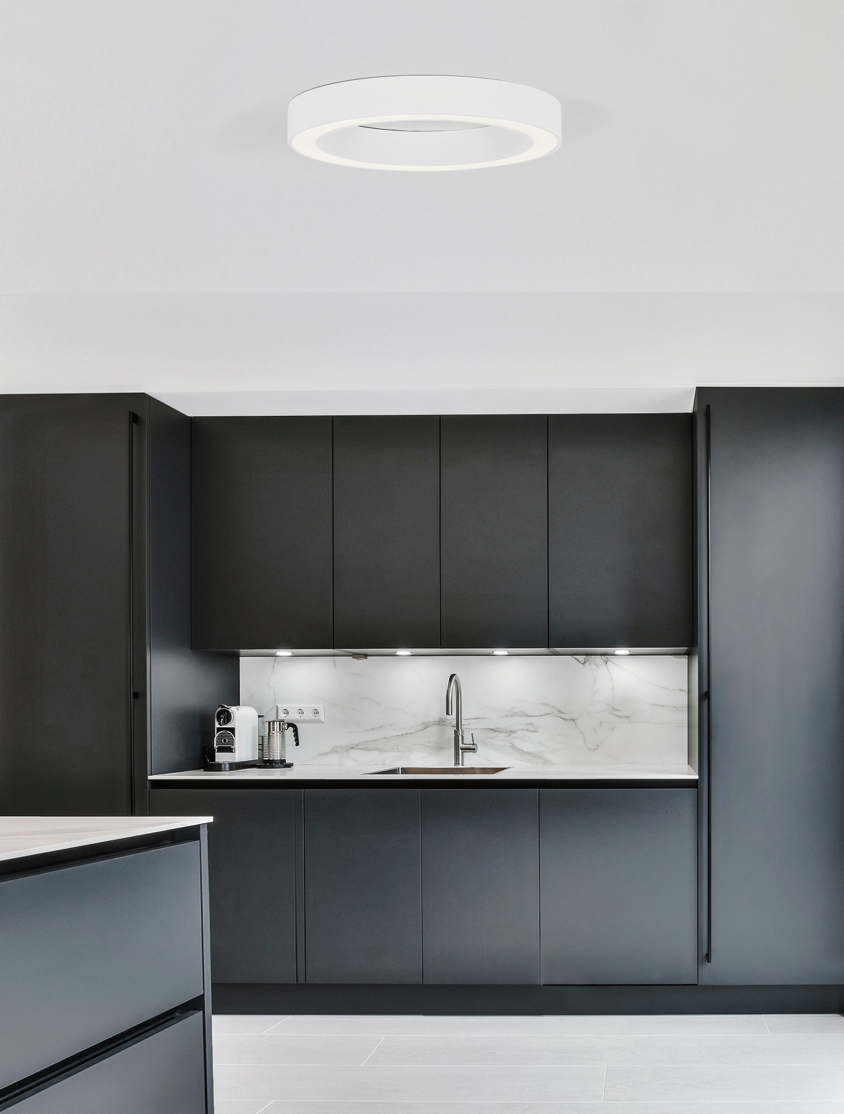 Nova Luce LED-Hängeleuchte MORBIDO, dimmbar über Fernbedienung, LED fest integriert, Warmweiß