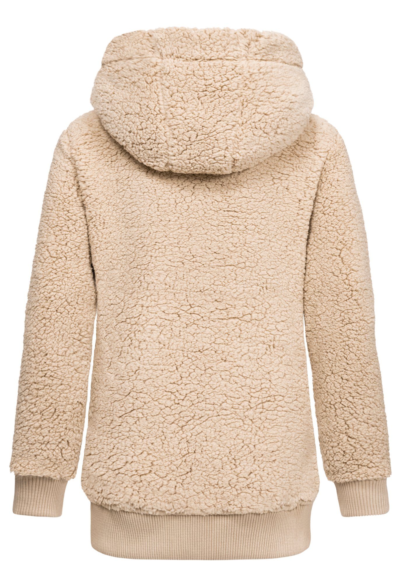 REPUBLIX Kapuzenpullover CHARLIZE Damen Teddy Sweatjacke Plüsch Hoodie Pull günstig online kaufen