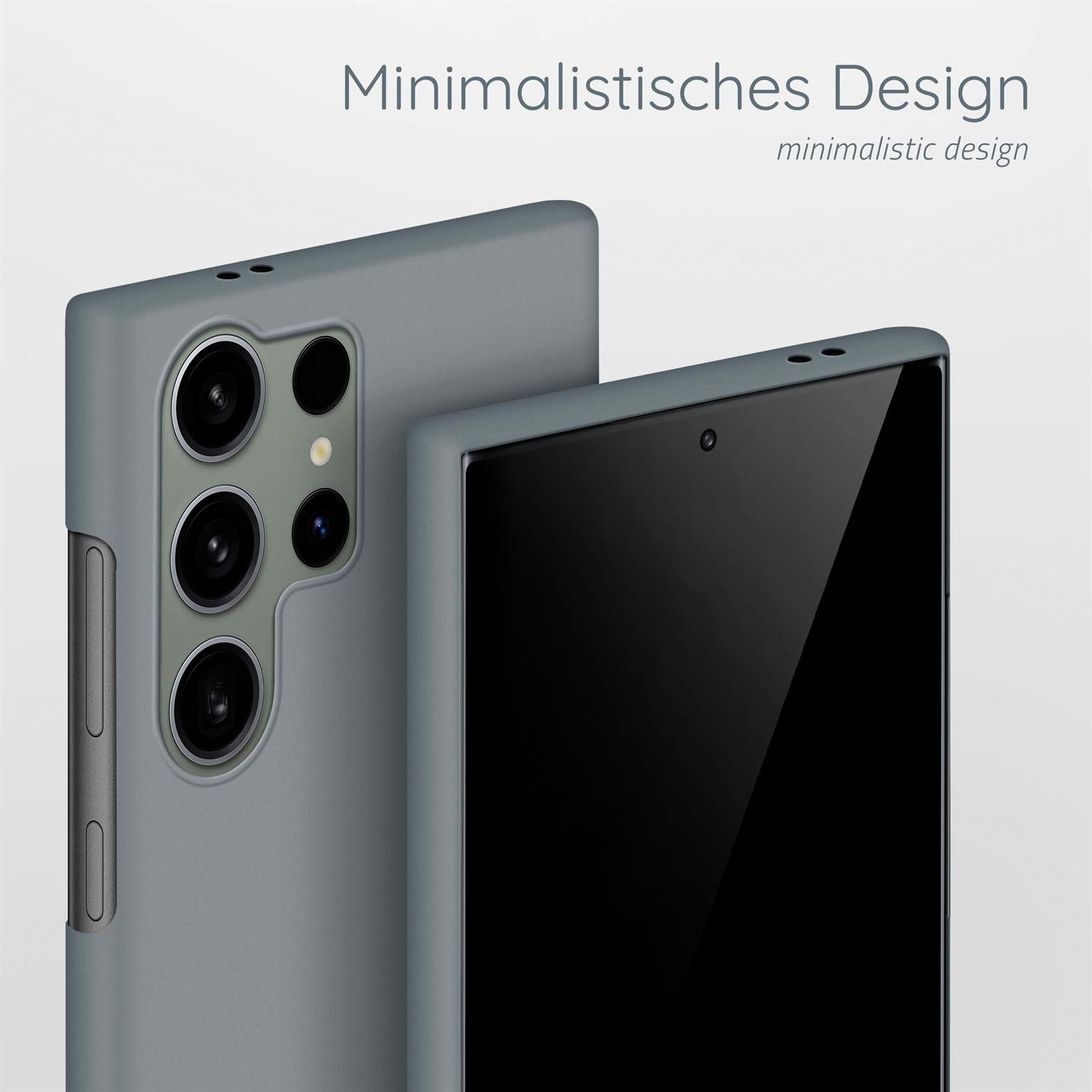 moex Handyhülle moex® Alpha Case für Samsung Galaxy S24 Ultra, Hülle ultra dünn, Hardcase Back Cover, Schutzhülle Minimalistisch