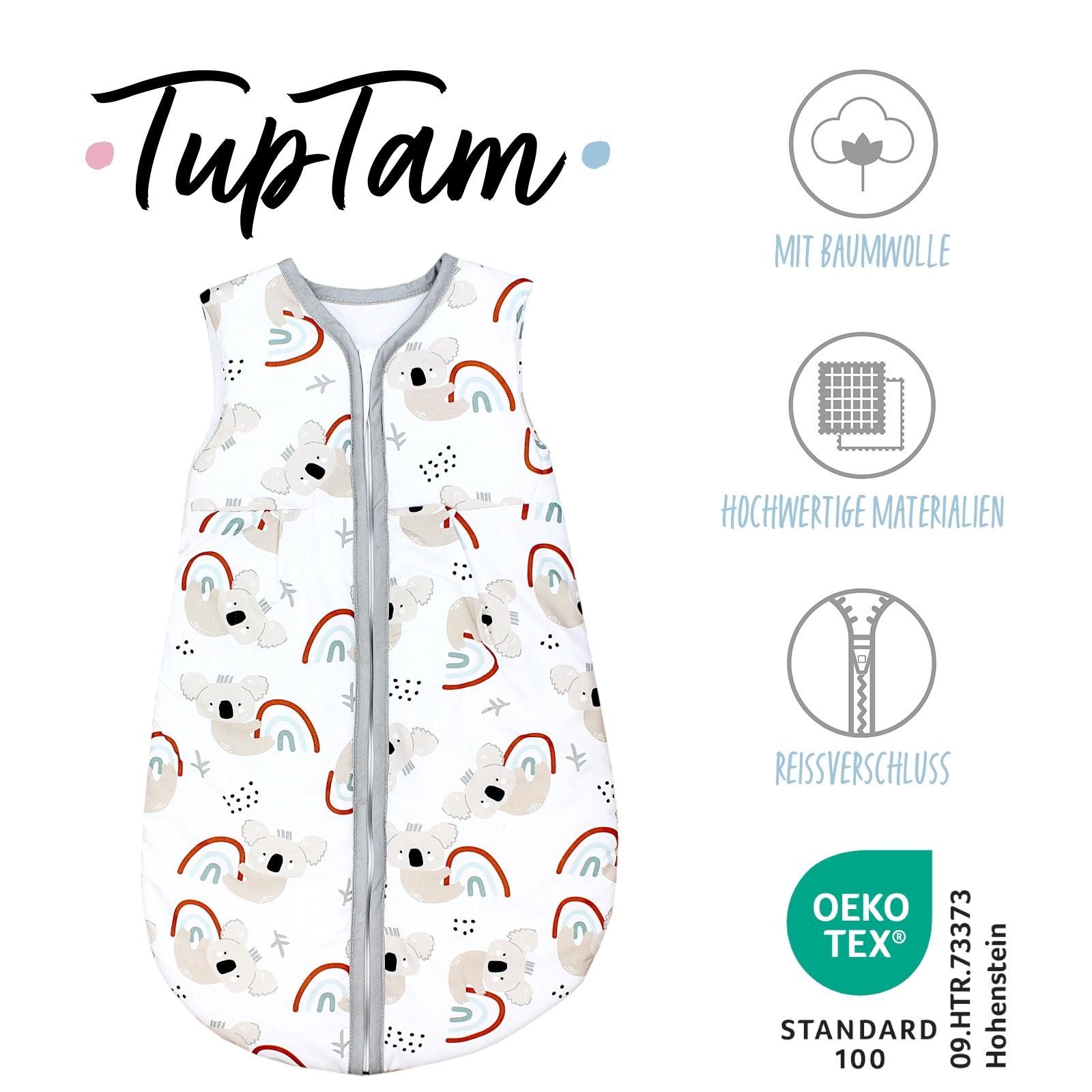 TupTam Babyschlafsack Babyschlafsack 2.5 TOG ärmellos wattiert