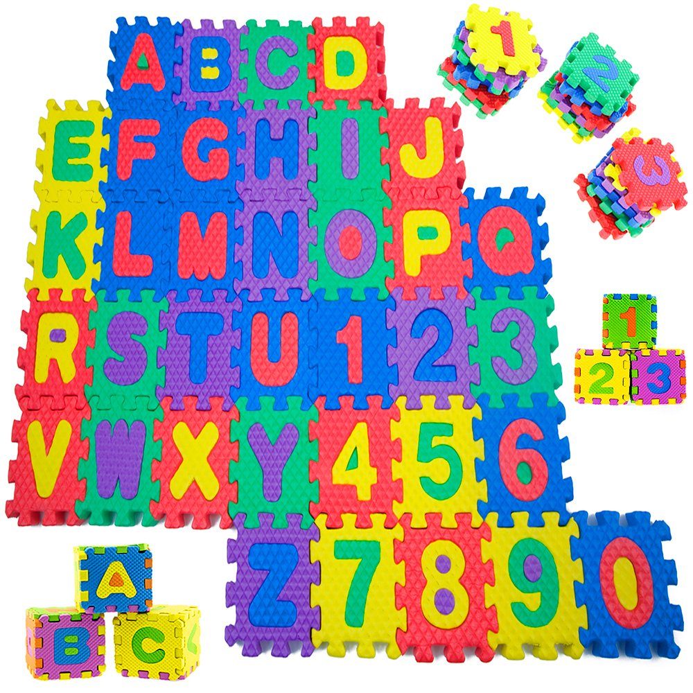 86 tlg Puzzlematte Kinderteppich Spielteppich Schaumstoffmatte Spielmatte Matte 