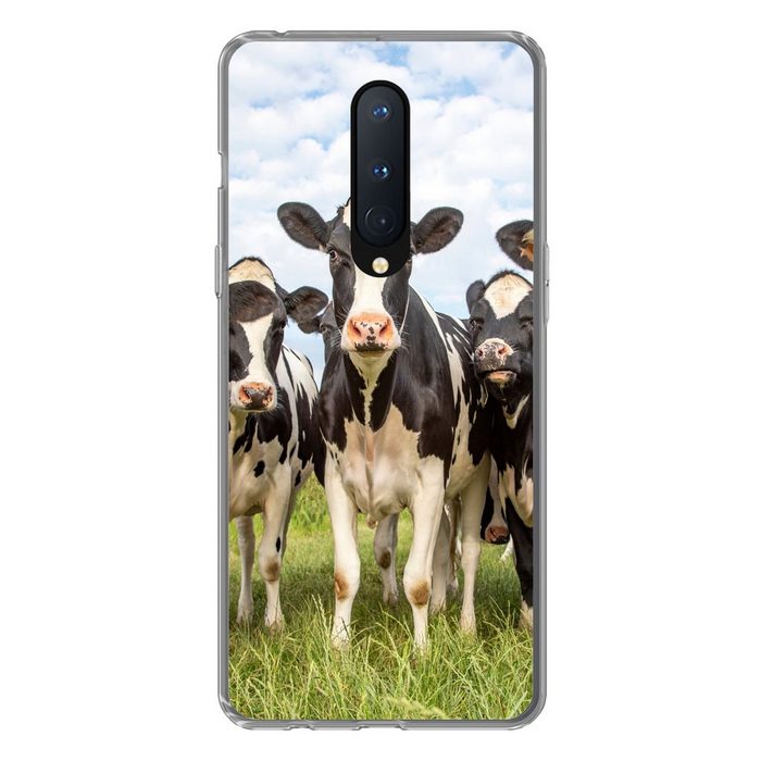 MuchoWow Handyhülle Kühe - Weide - Tiere - Natur - Gras Phone Case Handyhülle OnePlus 8 Silikon Schutzhülle