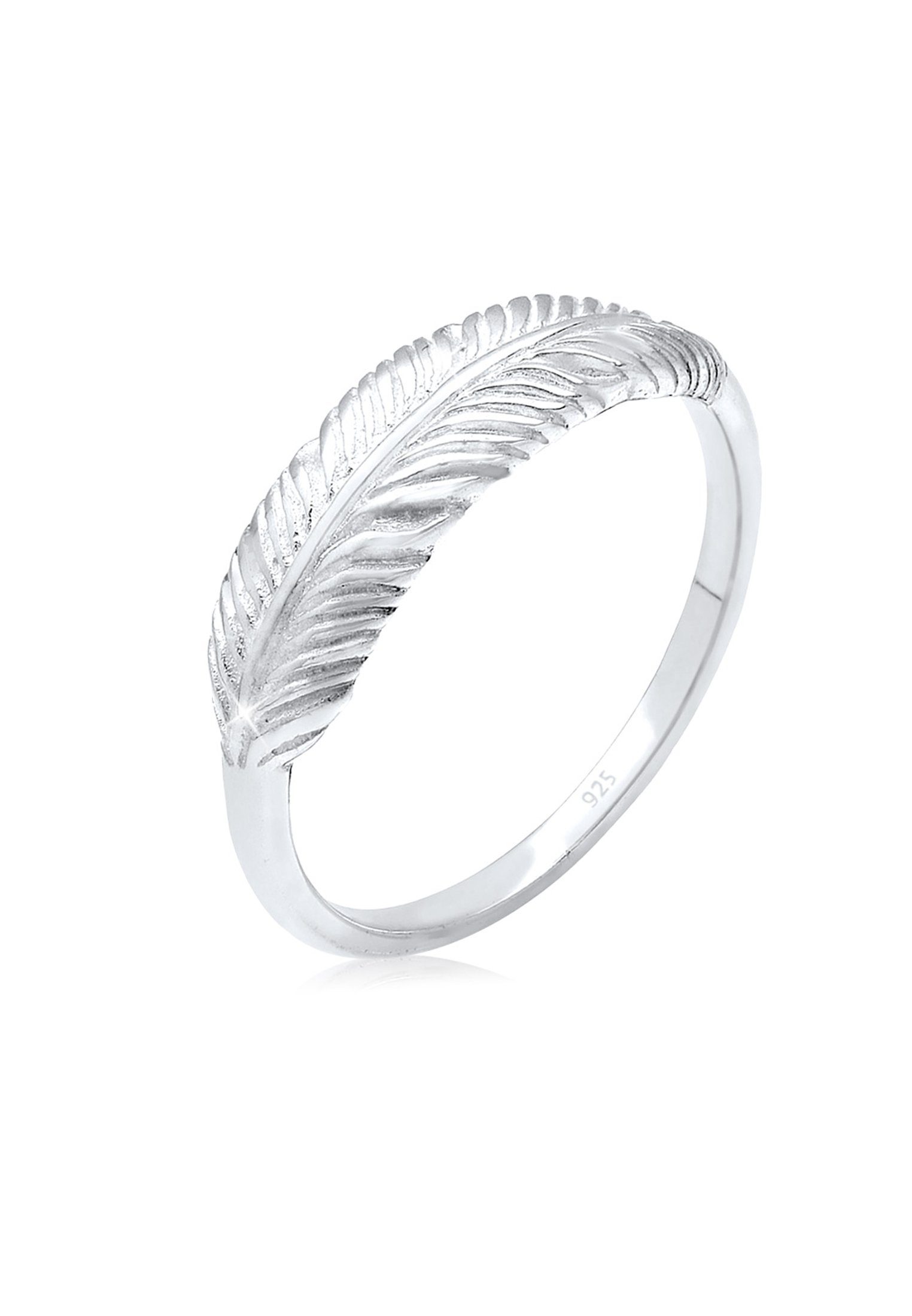 Elli Fingerring Silberring Feder 925 Sterling Silber