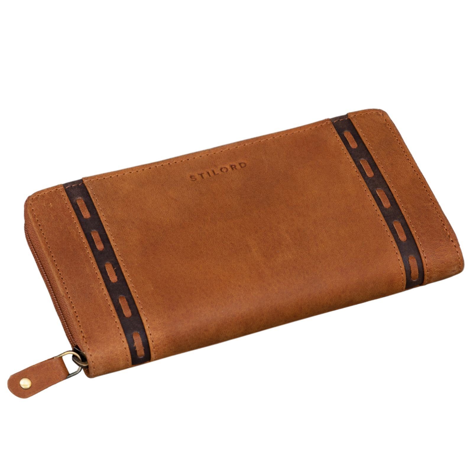 STILORD Geldbörse "Ashley" Leder Portemonnaie Damen RFID