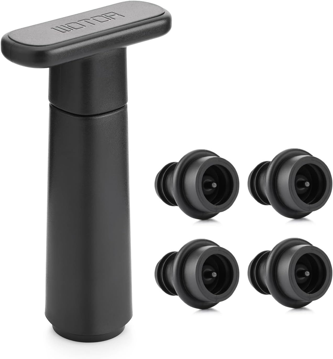 UE Stock Weinflaschenöffner Wein Vakuumpumpe mit 4 Stopfen Weinflaschenverschluss, Einfache Handhabung