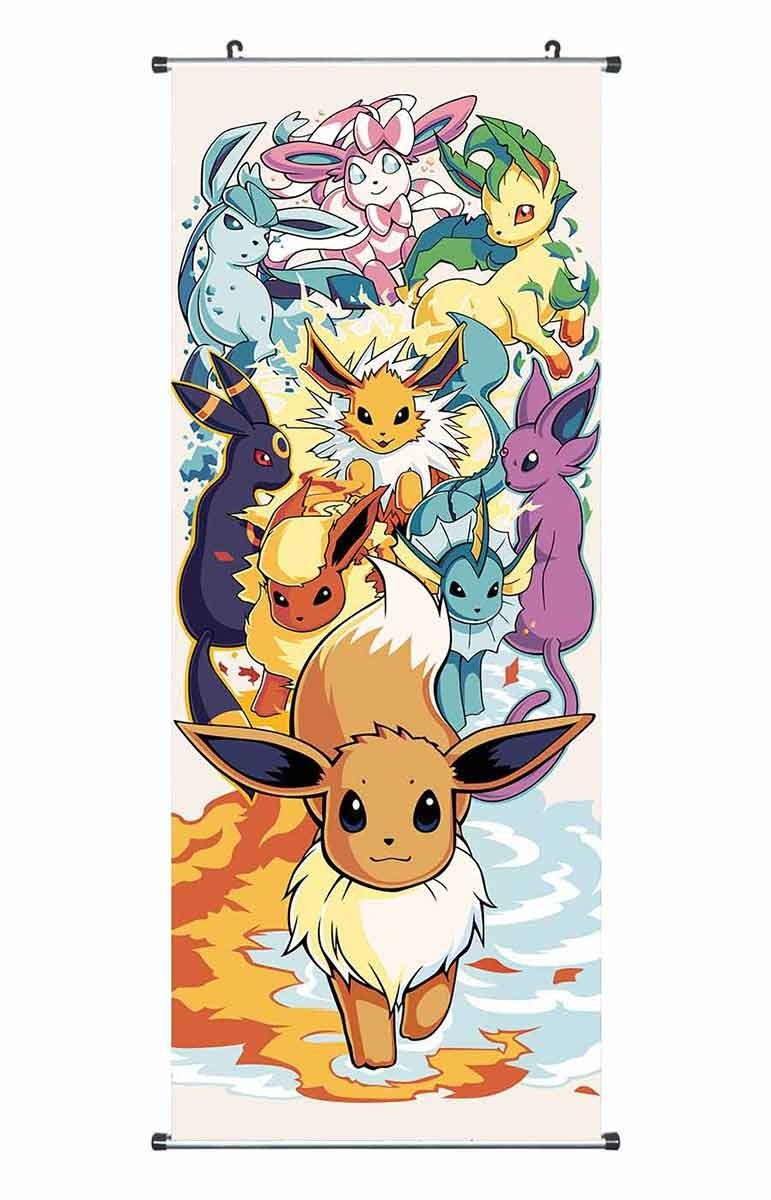 GalaxyCat Poster »Großes Pokemon Rollbild / Kakemono aus Stoff, «, Evoli,  Evoli Rollbild / Kakemono online kaufen | OTTO