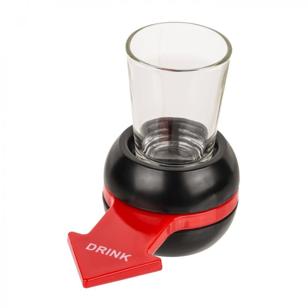 Out of the Blue Spiel Trinkspiel Spin the Arrow mit Shooter-Glas