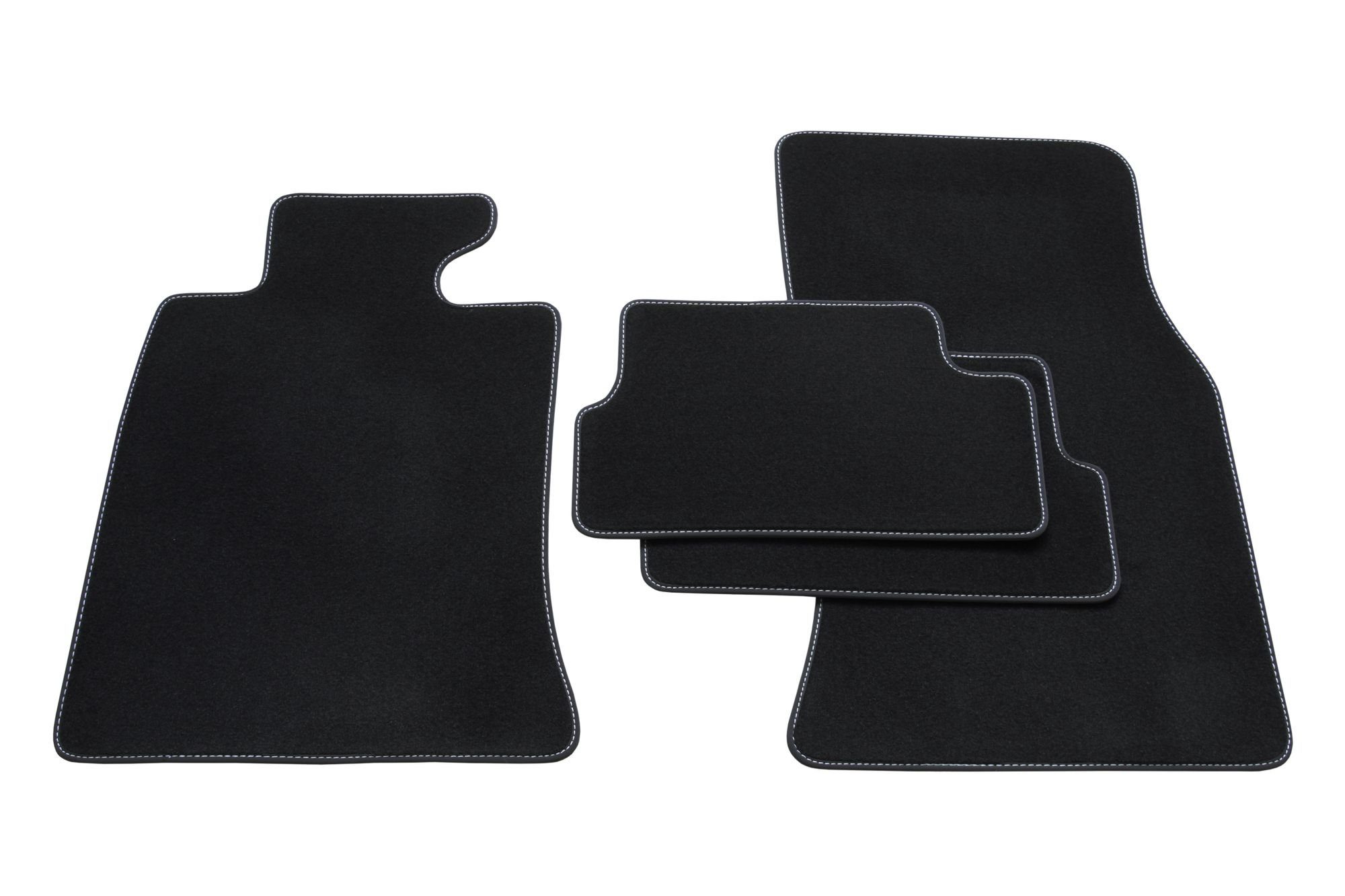 teileplus24 Auto-Fußmatten Fußmatten R56 521 2006-2014 Velours mit kompatibel Mini 2 Set