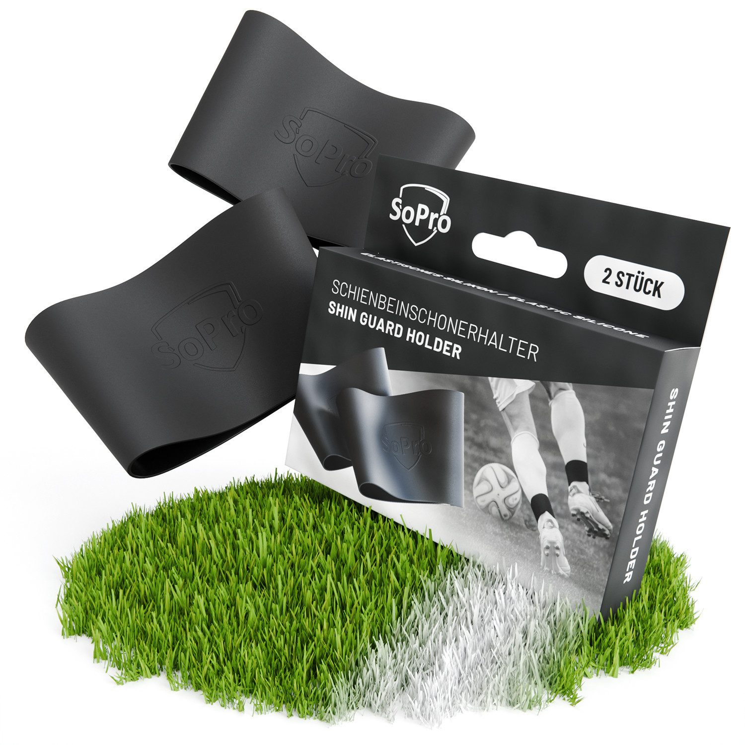 SoPro Schienbeinschonerhalter Fußball Schienbeinschonerhalter - Schienbeinschoner Halter Fussball