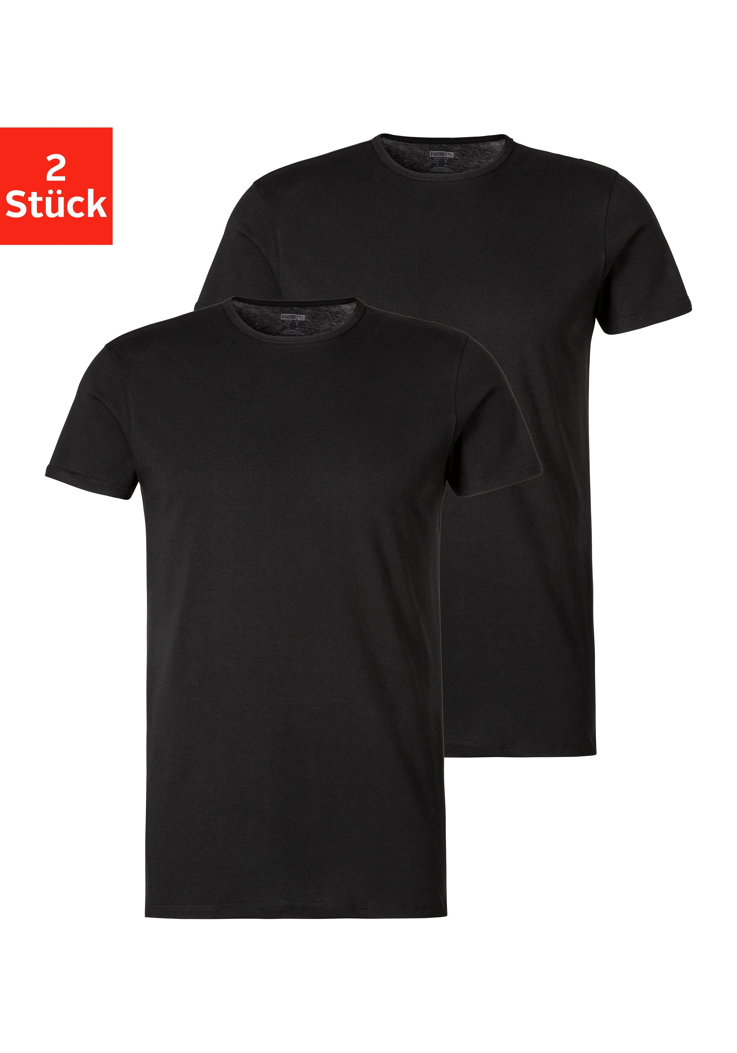 PUMA T-Shirt (2er-Pack) schwarz