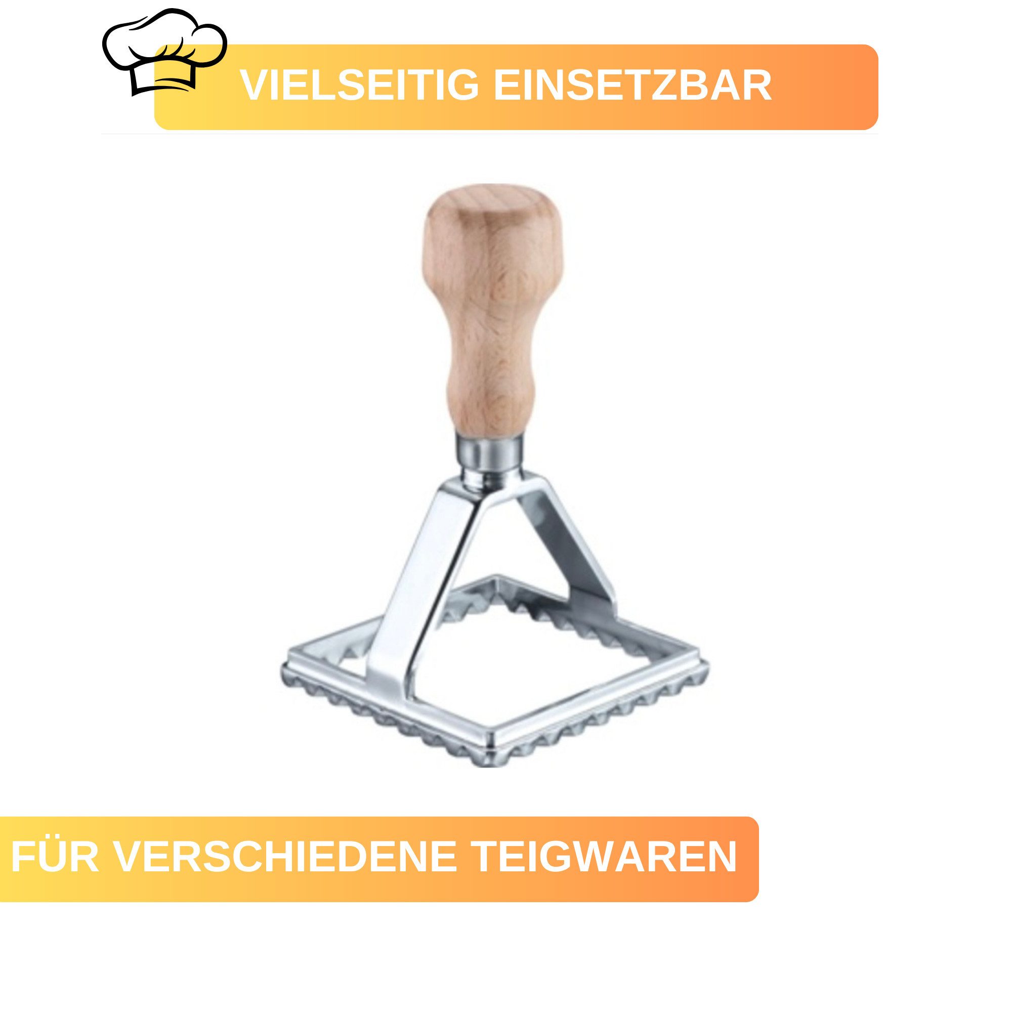 Thiru Ravioliform - Ravioli-Ausstecher - verschiedene Formen - Teigrad