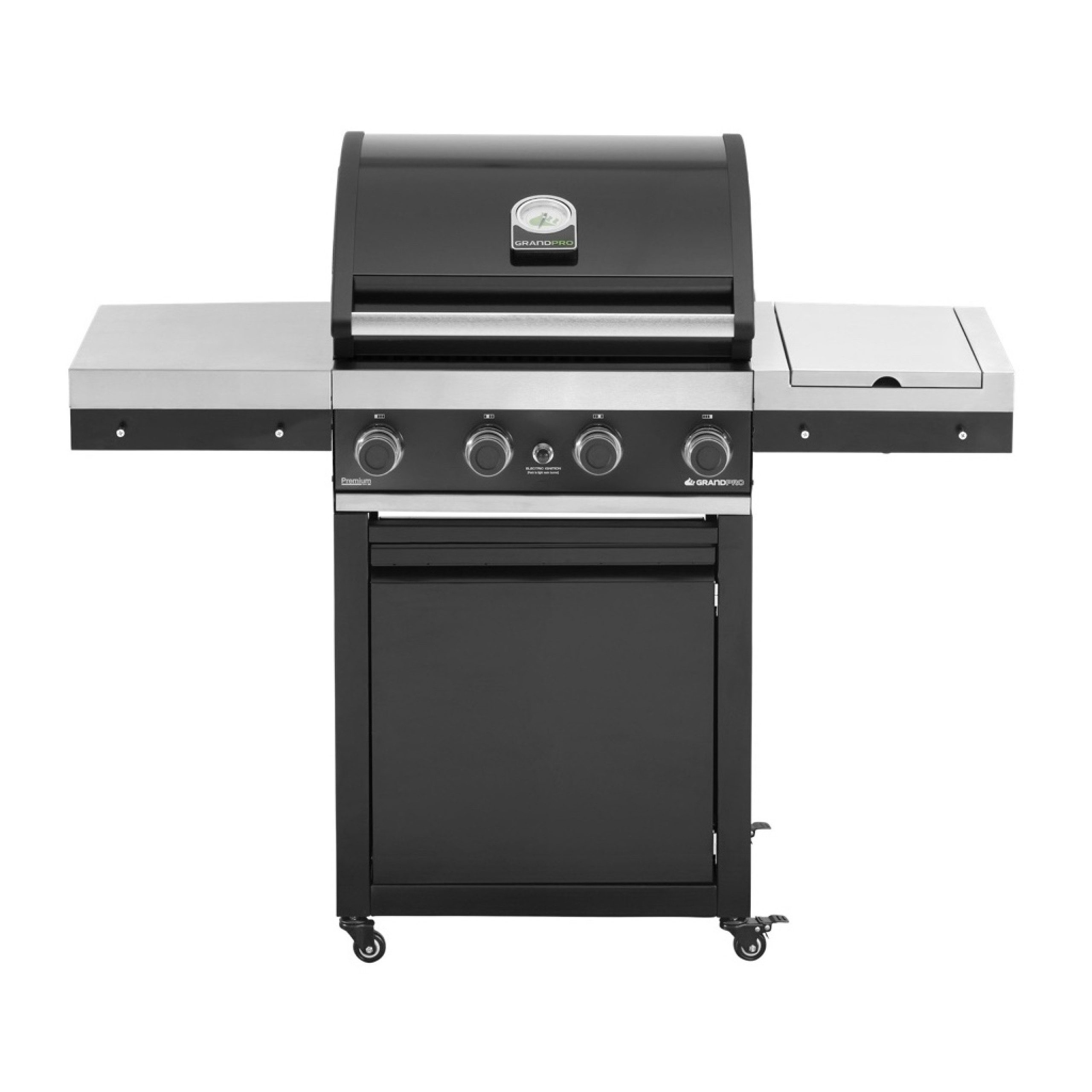 Grandpro Gasgrill Grandpro Gasgrill Premium G4 Trolley 4 Brenner, 1 Seitenbrenner
