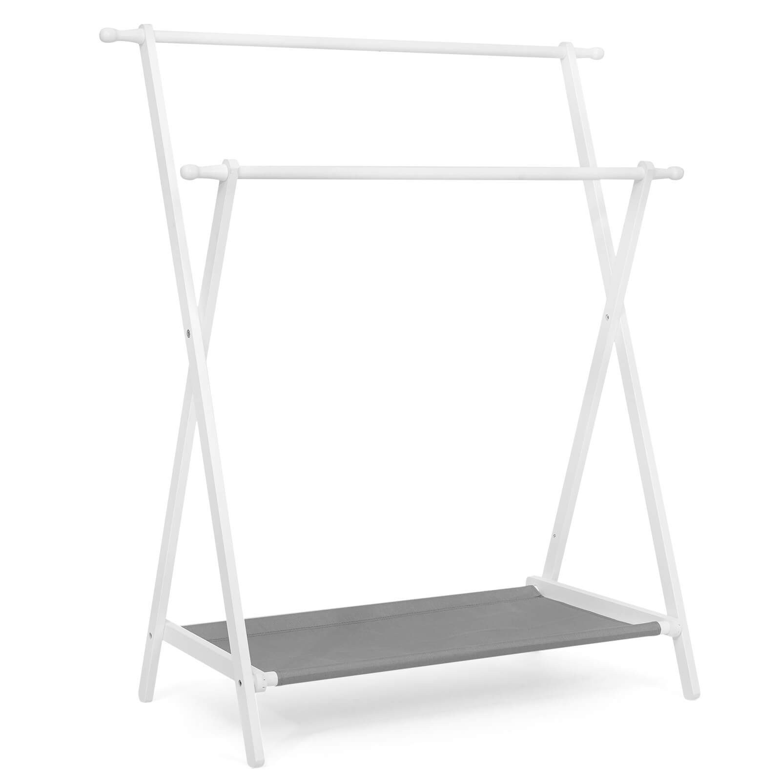 Yorbay Kleiderständer für Kinder aus Bambus Kinder Kleiderregal Doppelstang günstig online kaufen