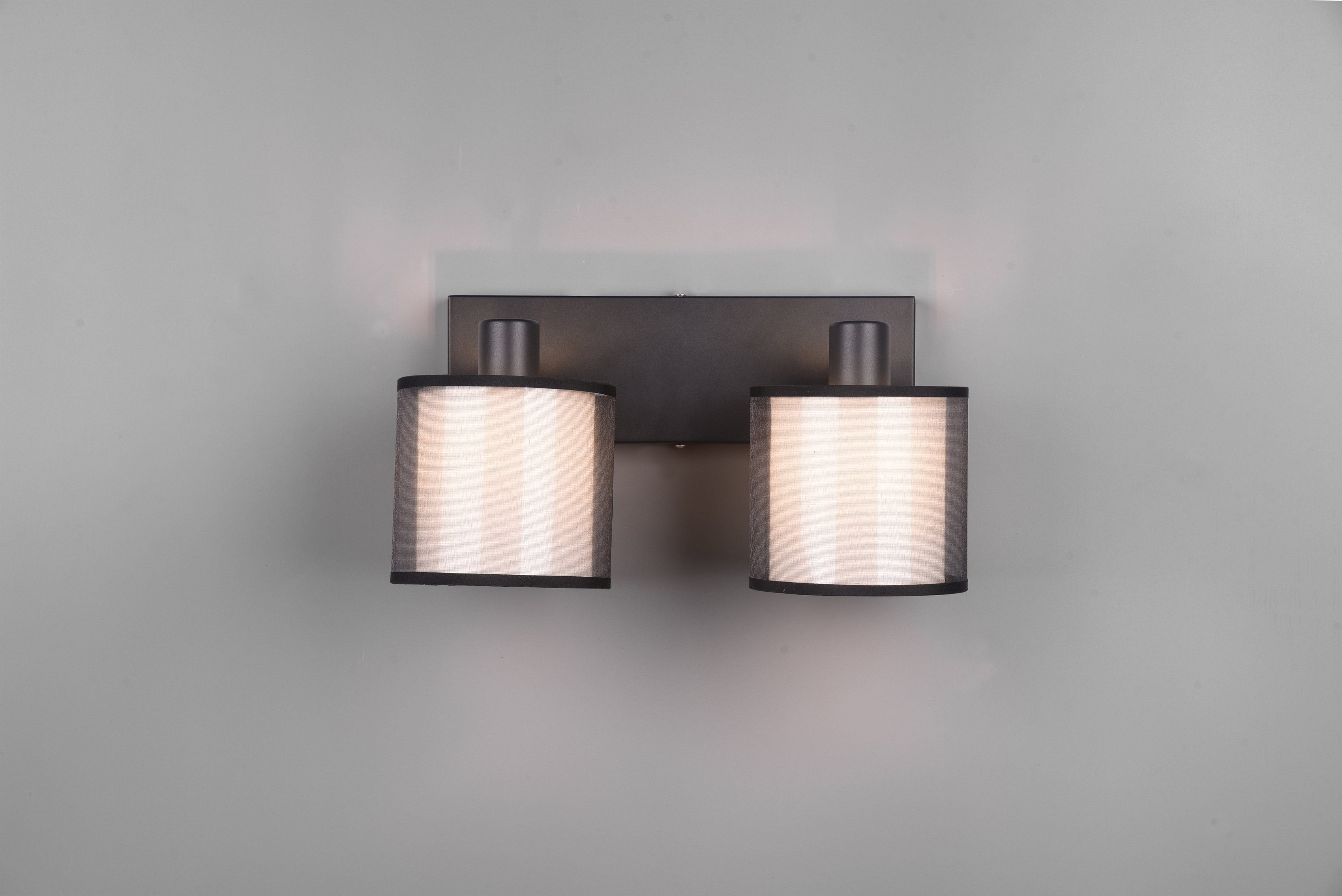 Liotta, Deckenstrahler mit Doppelschirm Spot Style wechselbar, transparenter Leuchtmittel Textil, Organza-Schirm Places 2-flammig of
