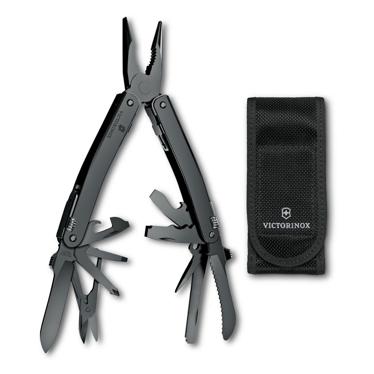 Victorinox Spirit Nylon Etui Taschenmesser MXBS, in schwarz, Swiss Tool