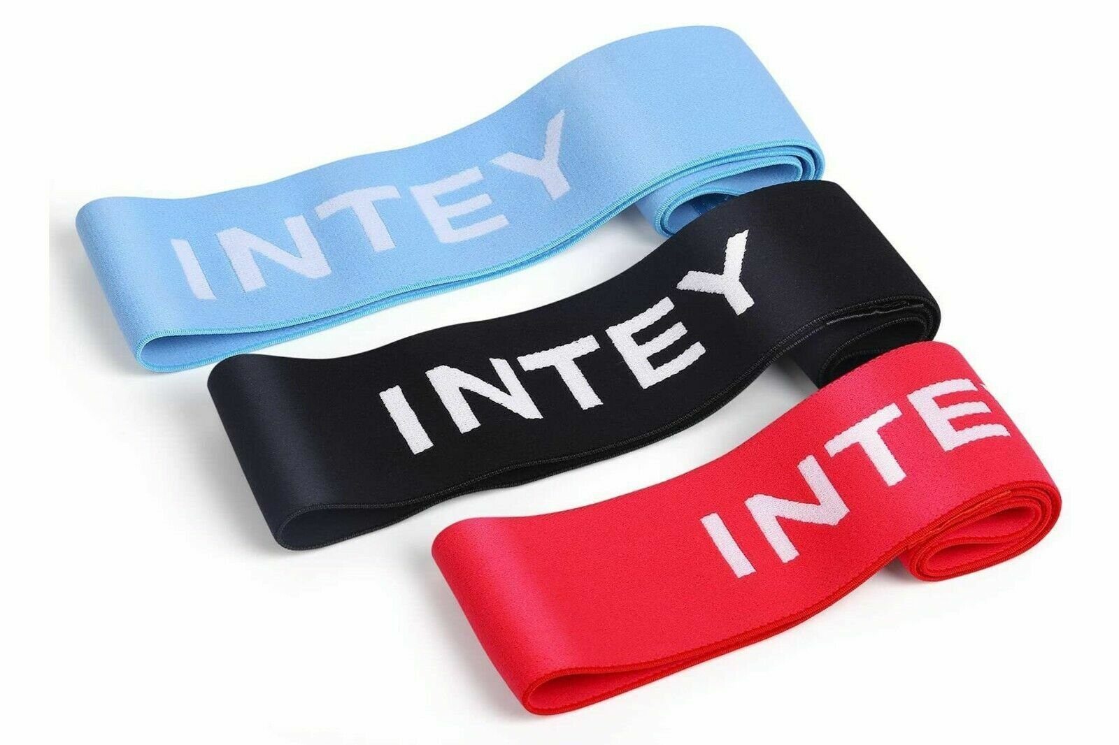 INTEY Stretchband Widerstandsband Gymnastikband Fitness, Fitnessbänder, Trainingsbänder, 3er Set, Multifunktional