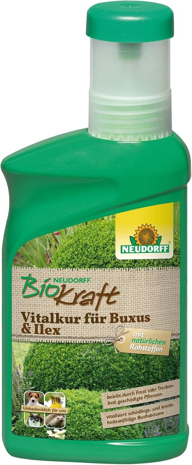 Neudorff Pflanzenstärkungsmittel BioKraft Vitalkur für Buxus & Ilex 300ml, Einzelprodukt, Schnelle Wirkung, stärkt pflanzeneigene Widerstandskraft