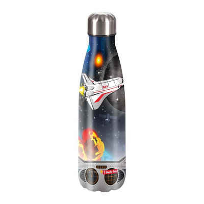 Step by Step Schulranzen Edelstahl Trinkflasche 0,5 l Sky Rocket Rico (1 Stück), Isolier-Flasche, BPA-frei
