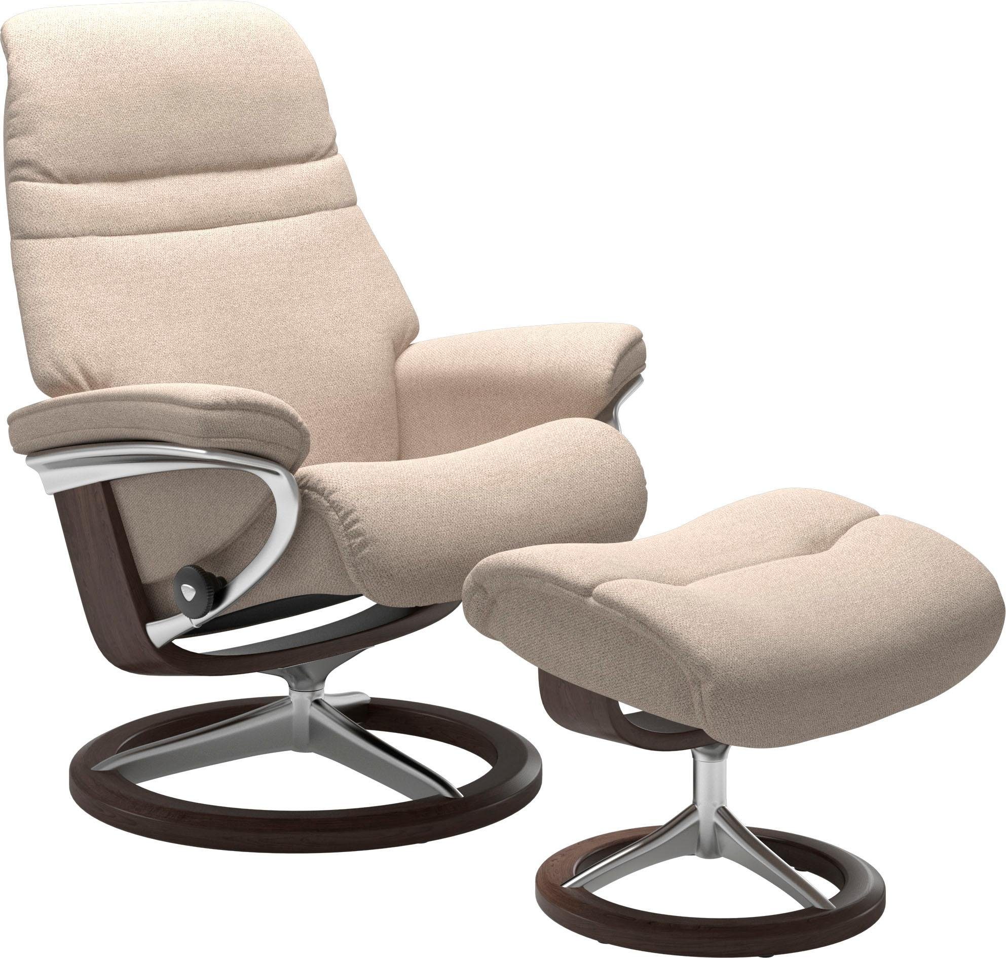 (Set, Stressless® Sunrise Größe Relaxsessel mit mit Signature Base, Gestell Relaxsessel L, Hocker), Wenge