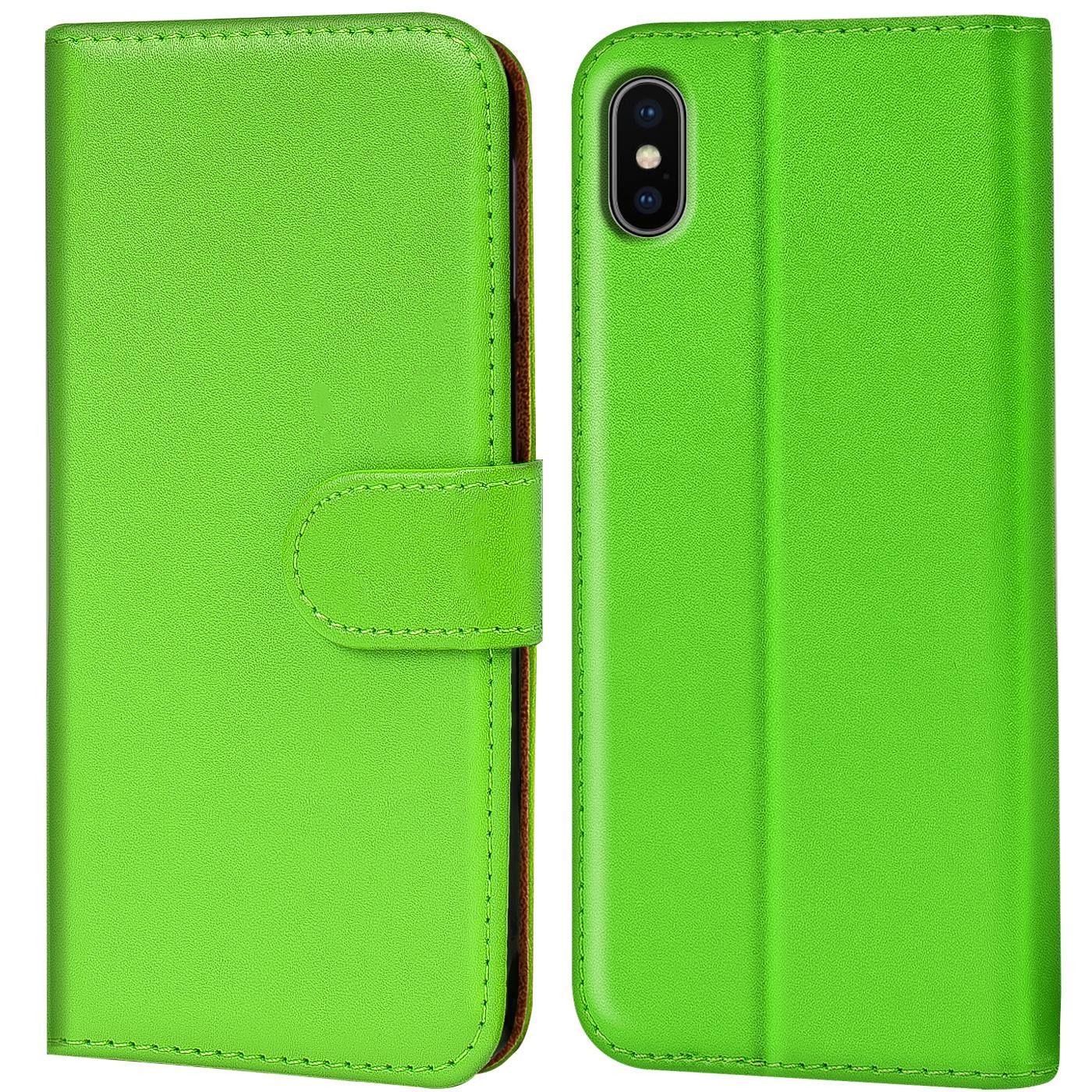 CoolGadget Handyhülle Wallet Klapp Tasche Book Case für Apple iPhone XS Max 6,5 Zoll, Hülle Klapphülle Flip Cover Etui Schutzhülle