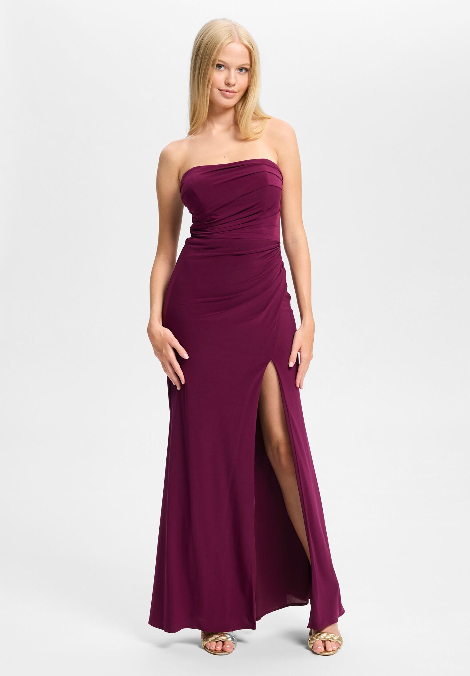 Hey Kyla Abendkleid - Figurbetontes Abendkleid mit Beinschlitz Figurbetonte Passform