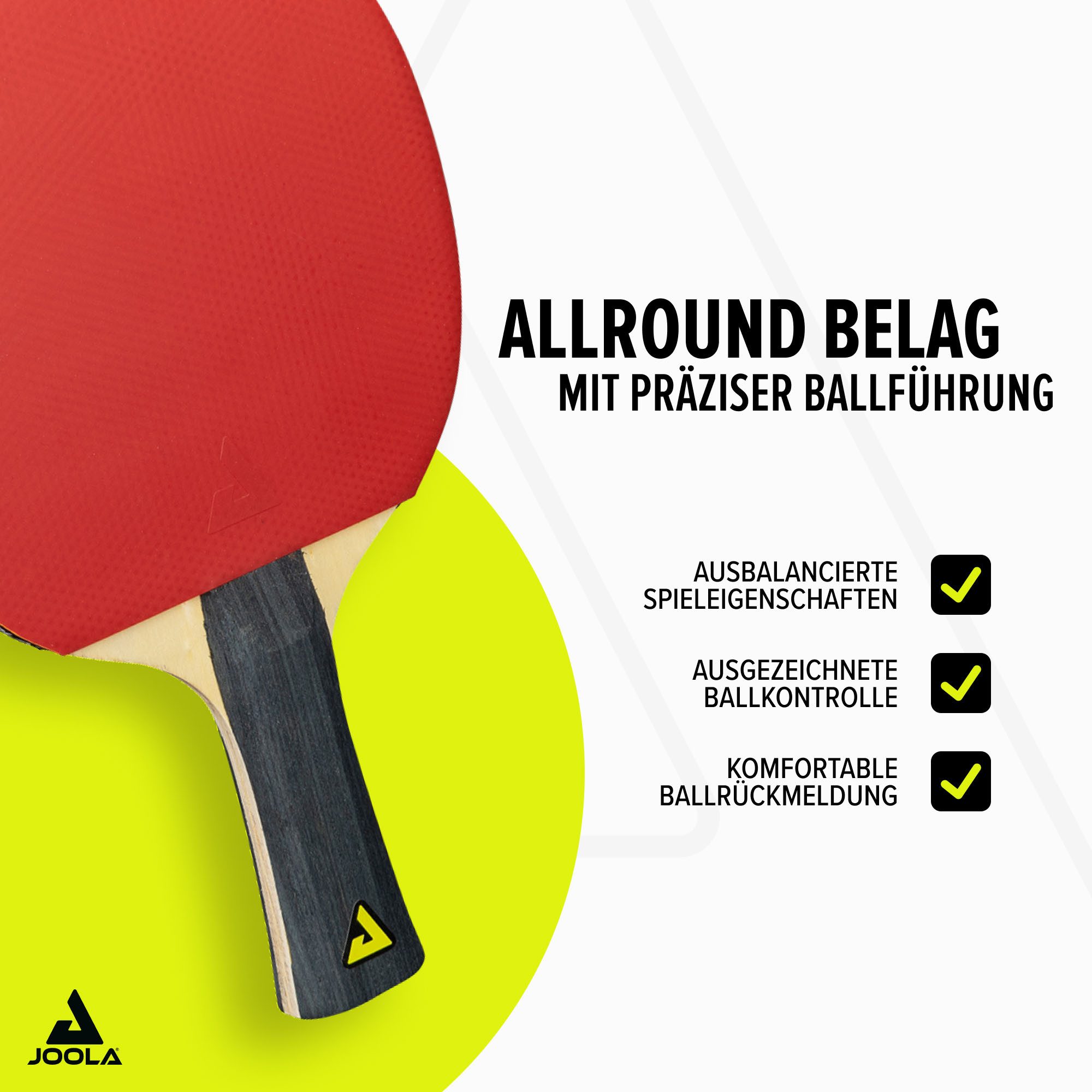Joola Tischtennisschläger Tischtennis-Set Quattro (Set, mit Bällen, mit Tasche)