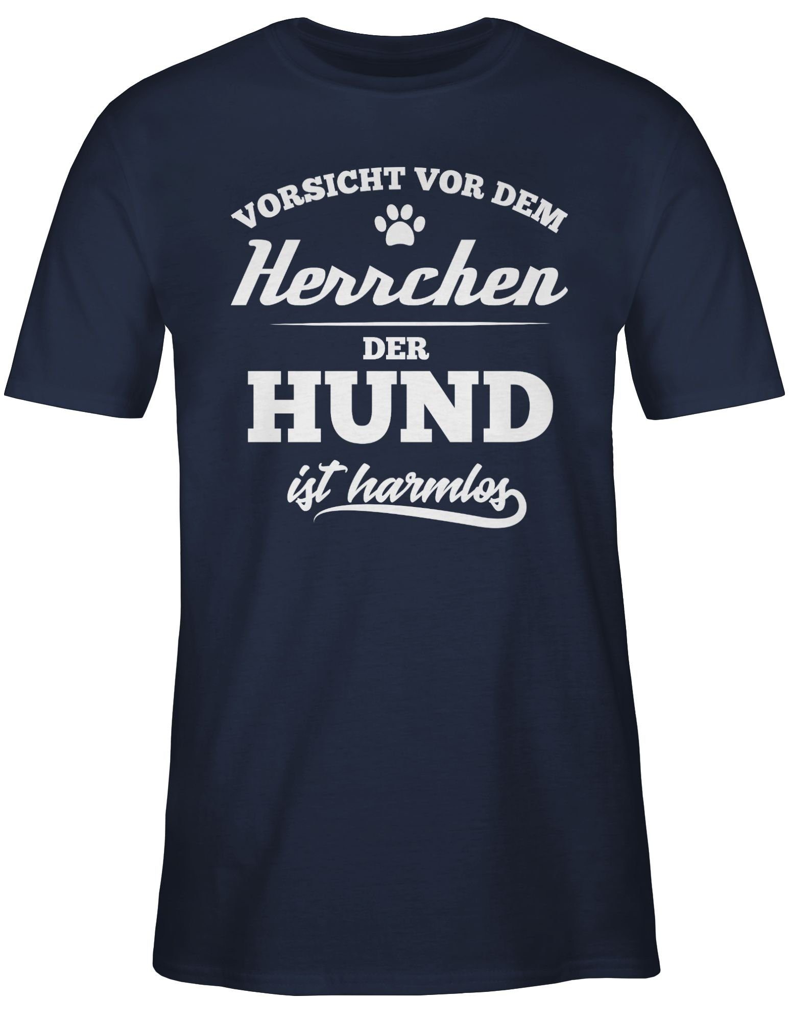 T-Shirt Vorsicht vor dem Herrchen der Hund ist harmlos