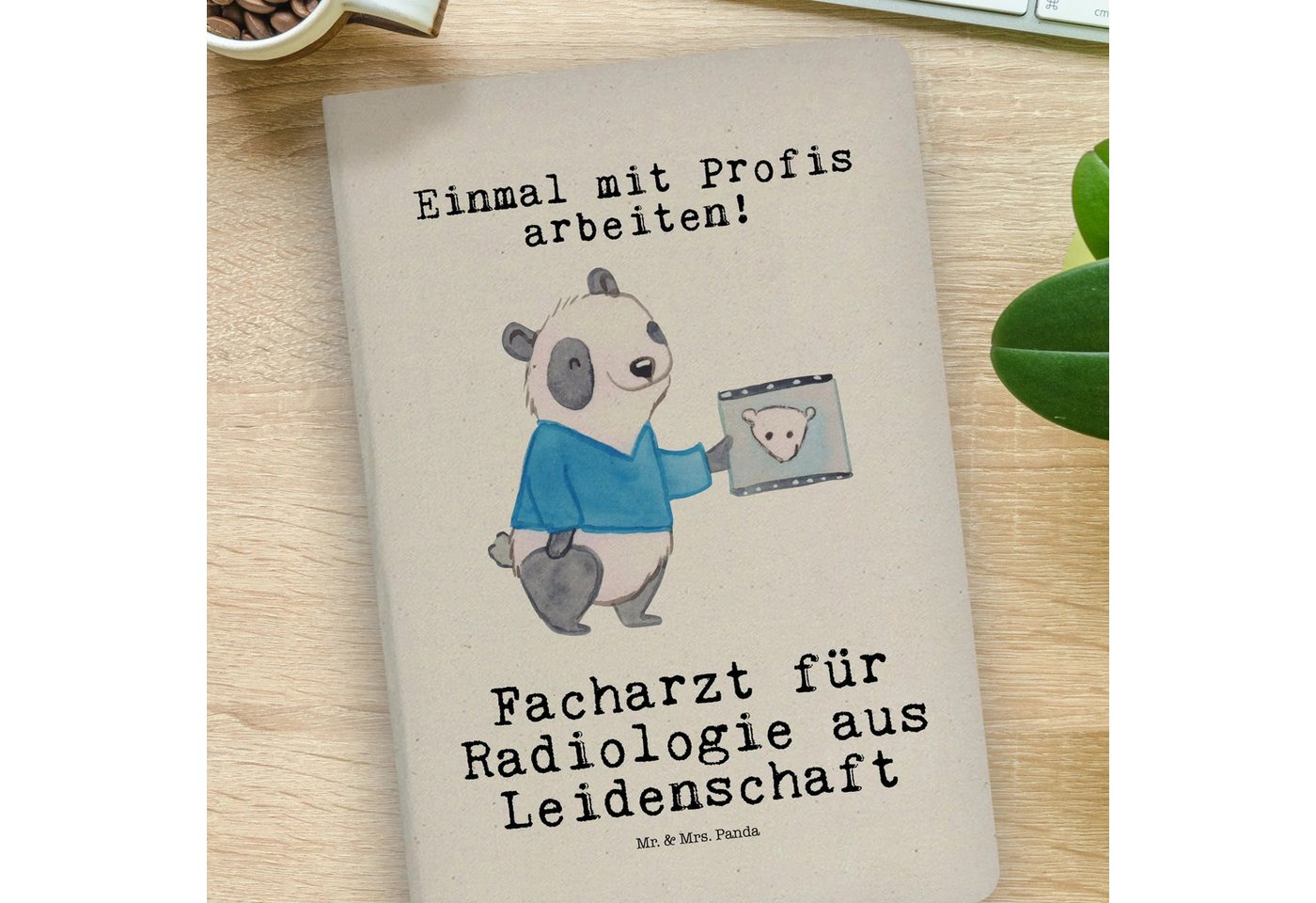 Thumbnail - Mr. & Mrs. Panda Notizbuch Facharzt für Radiologie Leidenschaft - Transparent - Geschenk, DIN A4 Mr. & Mrs. Panda, Kreat...