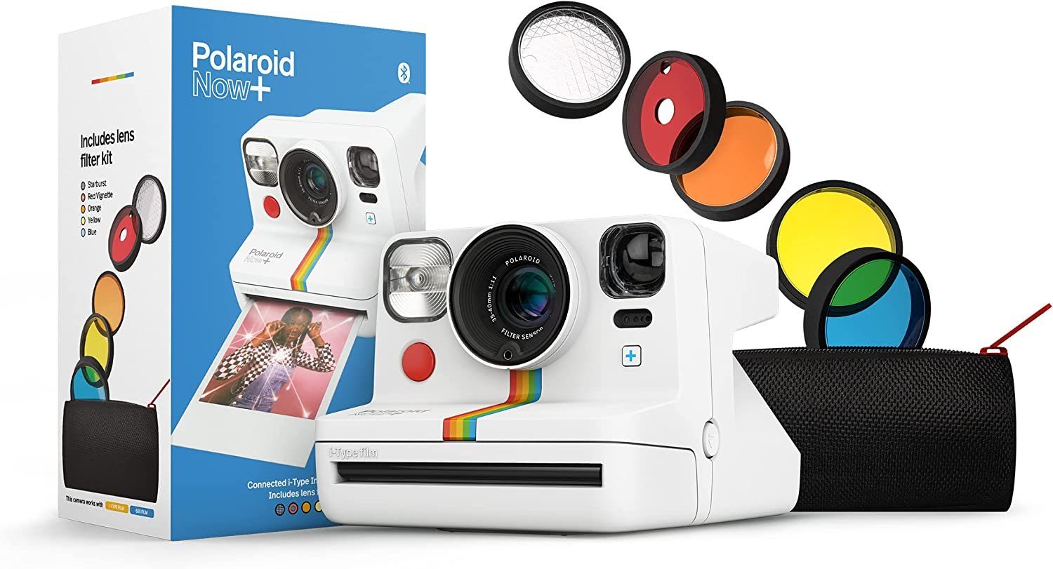 Polaroid NOW+ Generation 2 schwarz Sofortbildkamera (1 MP, USB, inkl. set)