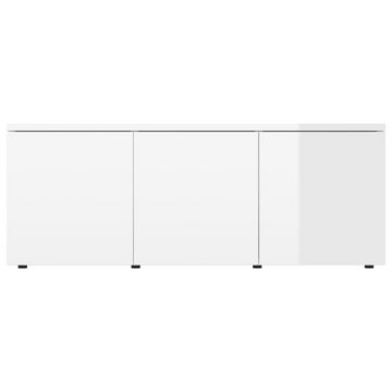 möbelando TV-Board Hanum (B/H/T: 80x30x34 cm), in Hochglanz-Weiß
