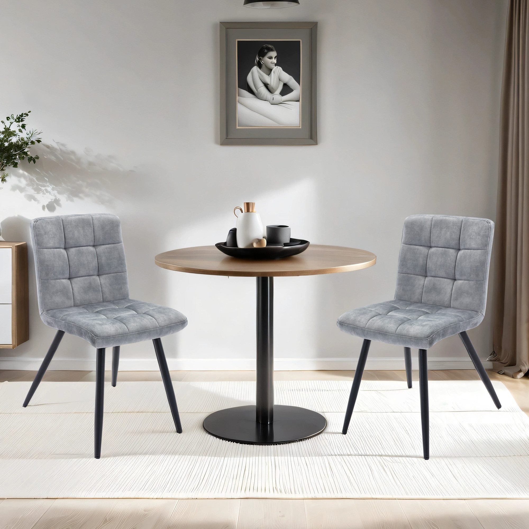 Duhome Esszimmerstuhl, Küchenstuhl 2er Set, Wohnzimmerstuhl günstig online kaufen