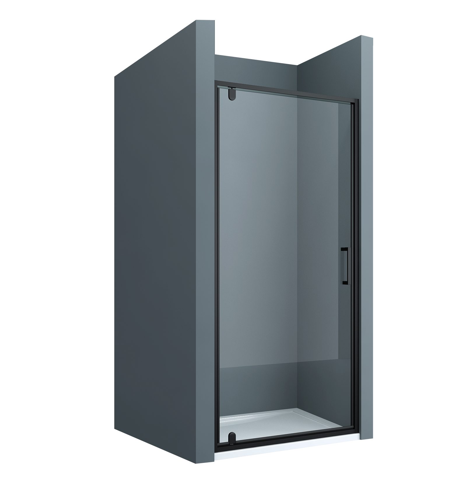 doporro Dusch-Falttür Duschtür Nischentür dusche 8mm ESG mit Nano 200cm Teramo61K, 75x200 cm, Sicherheitsglas, 15mm Verstellbereich