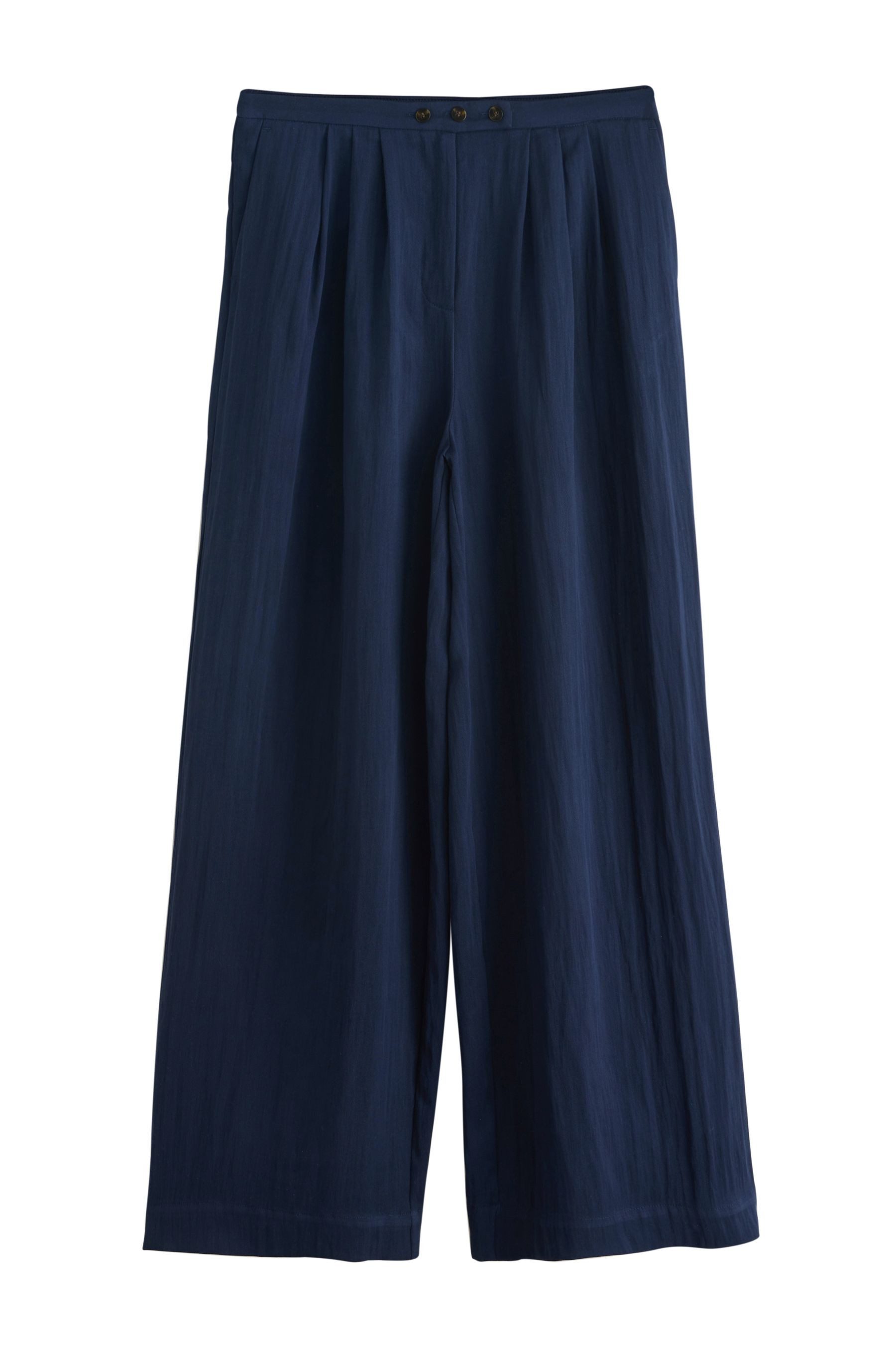 Next Bundfaltenhose Besonders weite Hose mit Bundfalten, Kurzgröße (1-tlg)