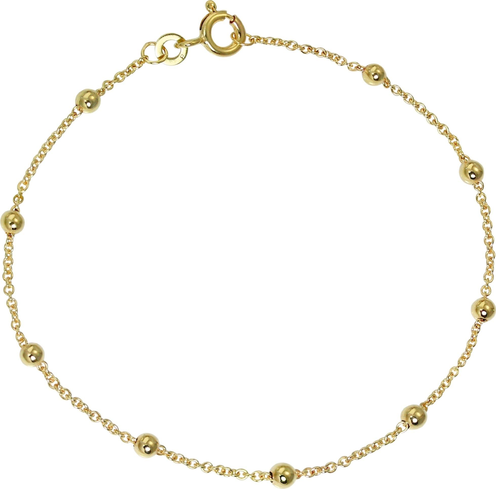 GoldDream Goldarmband GoldDream Armband Kugeln 18,5cm (Armband), Damen Armband (Kugeln) ca. 18,5cm, 333 Gelbgold - 8 Karat, Farbe: gold