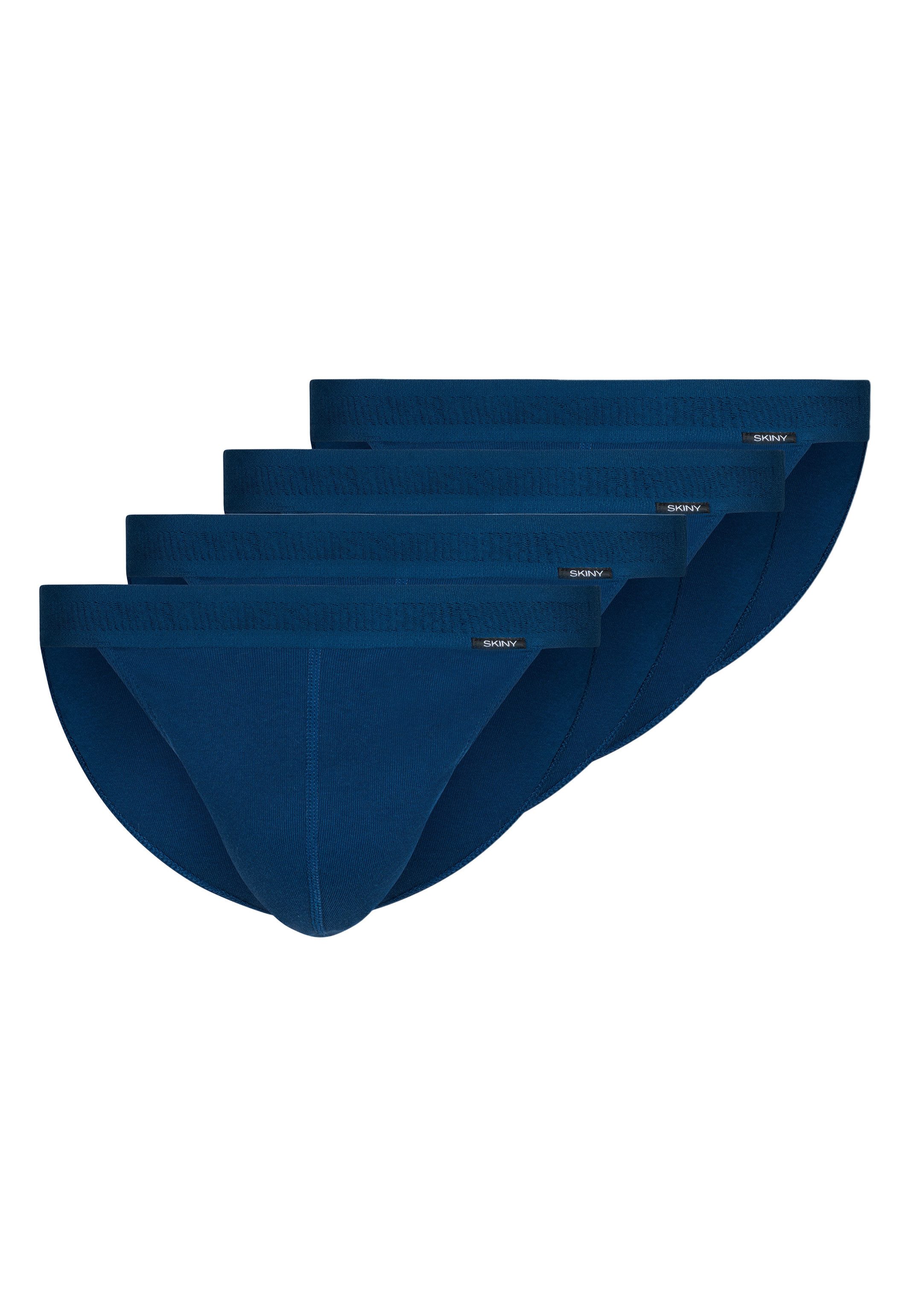 Skiny Slip 4er Pack Basic (Spar-Set, 4-St) Slip / Unterhose - Baumwolle - ohne Eingriff - Atmungsaktiv