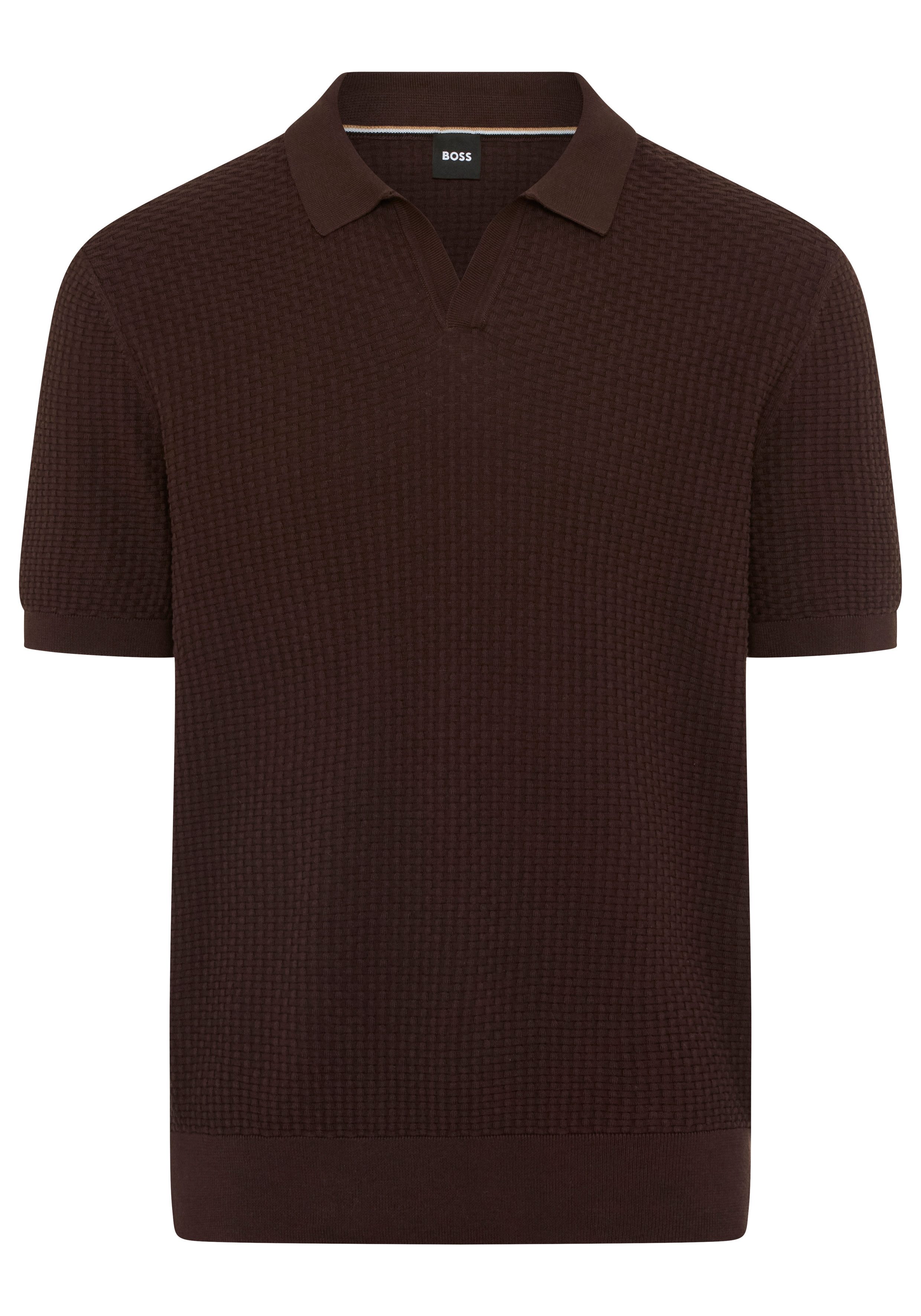 BOSS Kurzarmpullover H-Natalo mit Polokragen, regular fit