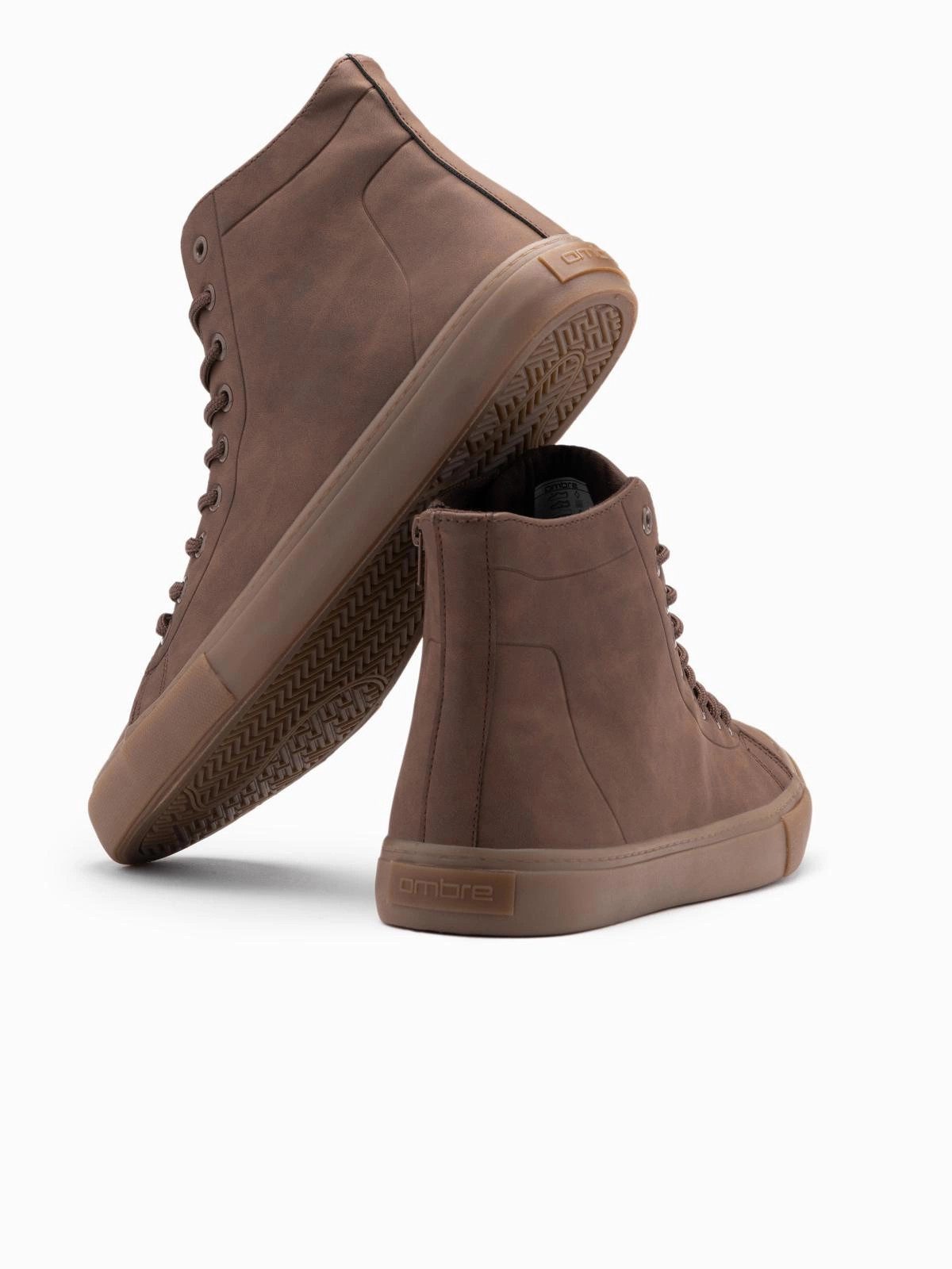 OMBRE Knöchelhohe Herren-Turnschuhe mit Gummisohle Schnürschuh – Bild 2 von 5