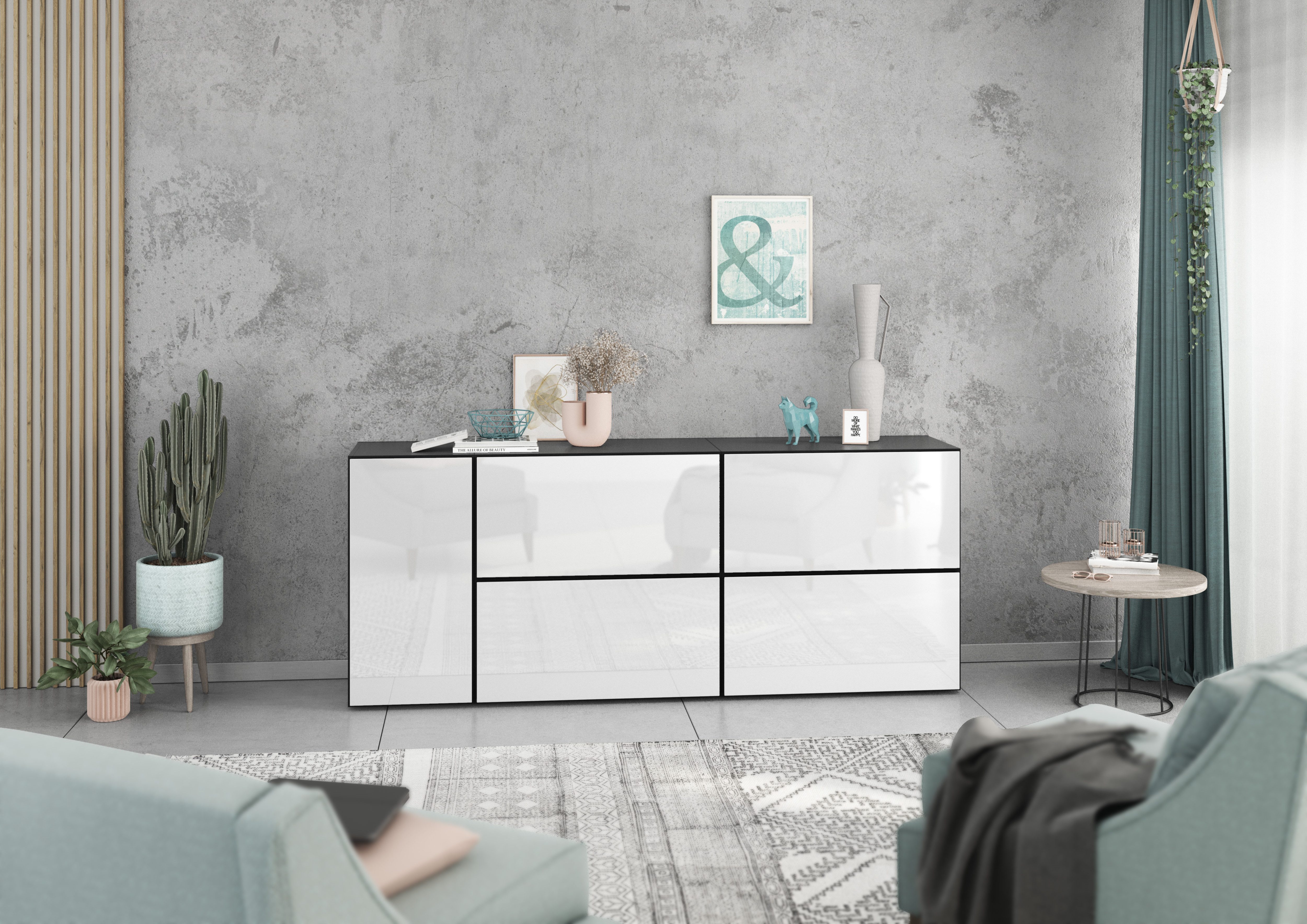 BMG Möbel Schranksystem Model+ (5 teilig günstig online kaufen