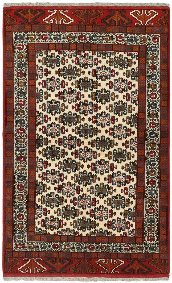 Orientteppich Turkaman 136x213 Handgeknüpfter Orientteppich / Perserteppich, Nain Trading, rechteckig, Höhe: 6 mm