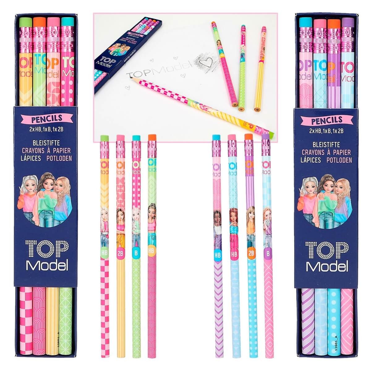 Depesche Malbuch TOPModel Bleistift Set