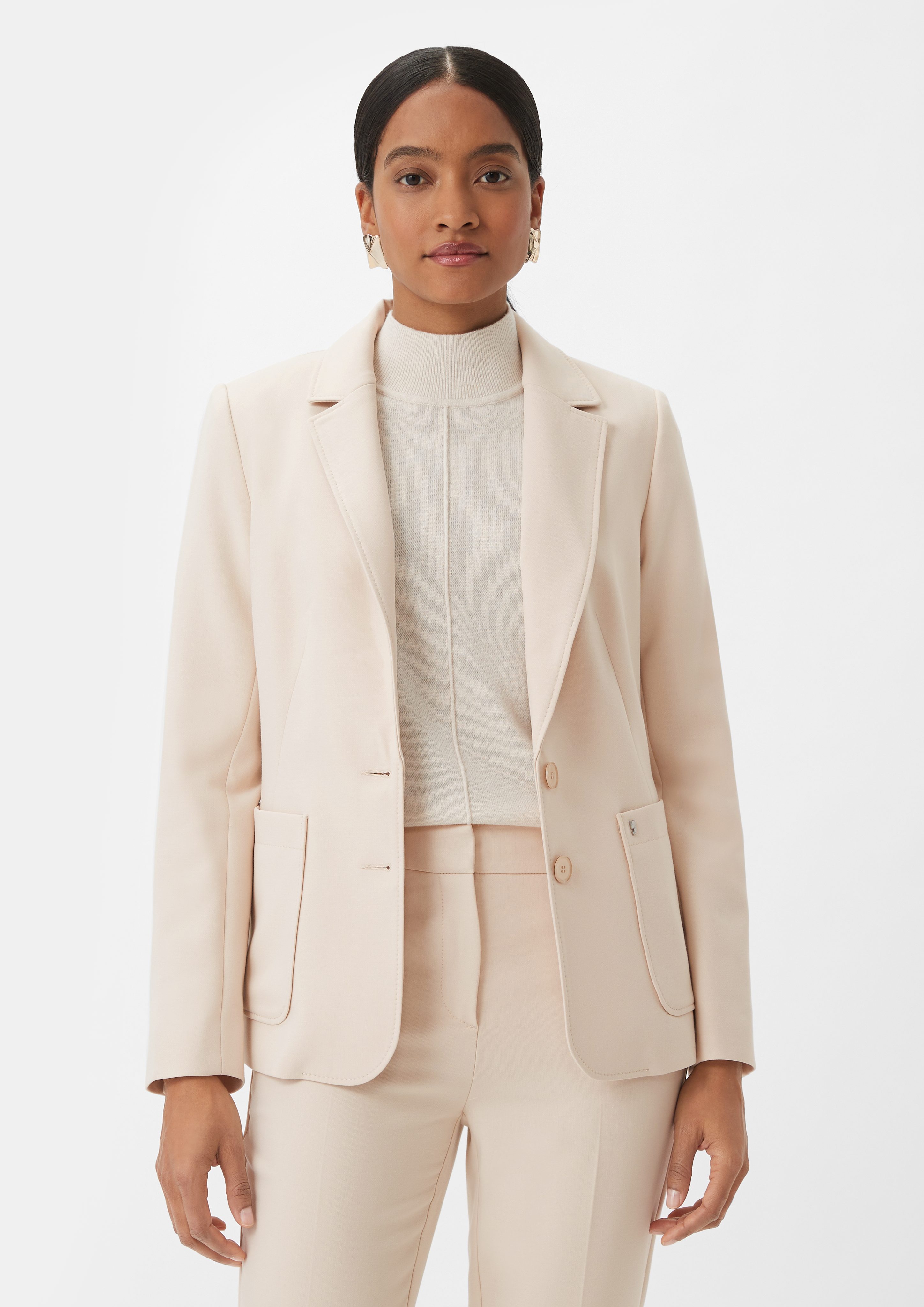 Blusenblazer Blazer mit leichtem Futter