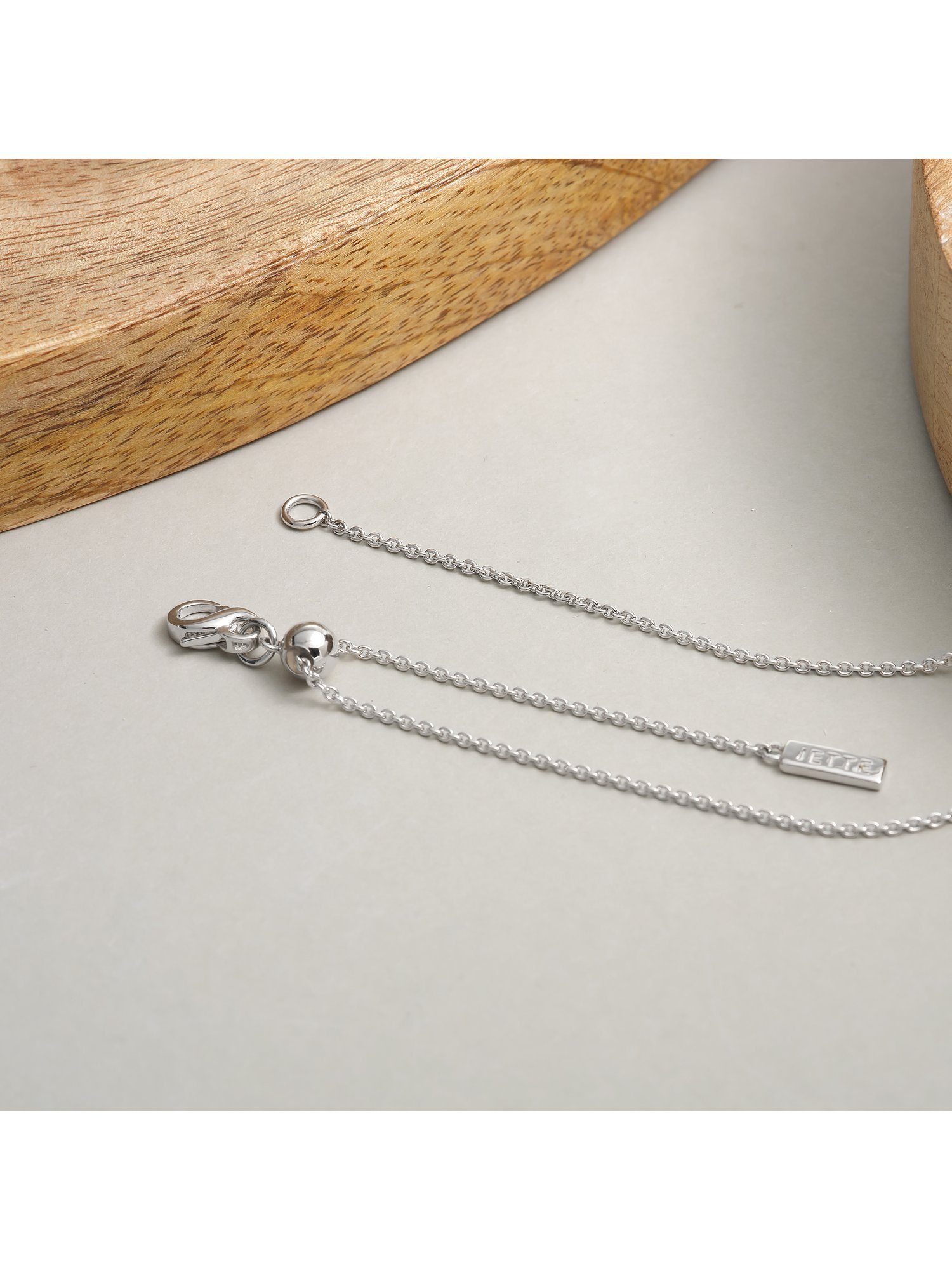 JETTE Silberkette JETTE Damen-Kette 925er Silber 48 Zirkonia Herz, BELOVED
