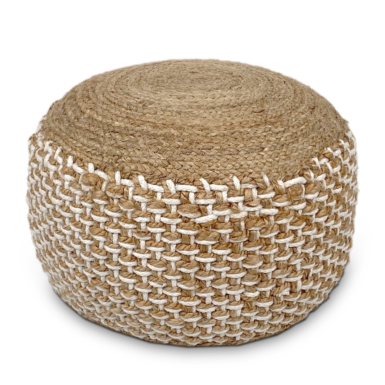Amagohome Sitzhocker Sitzhocker Sitzpouf Jute Bodenkissen rund quadratisch günstig online kaufen
