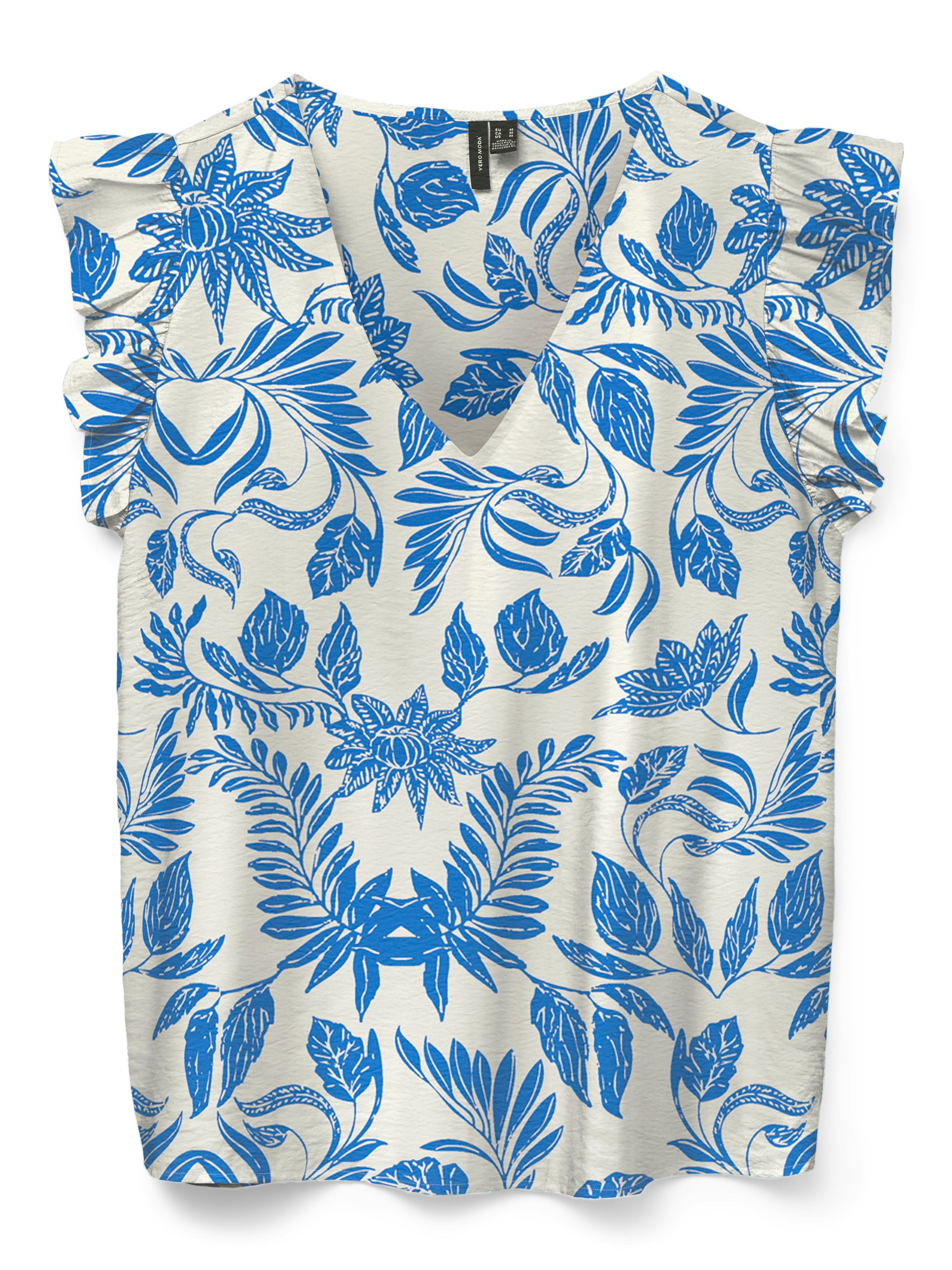 Vero Moda Blusentop VMJOSIE SL V-NECK TOP WVN GA Viskosemischung, regular fit – Bild 2 von 2