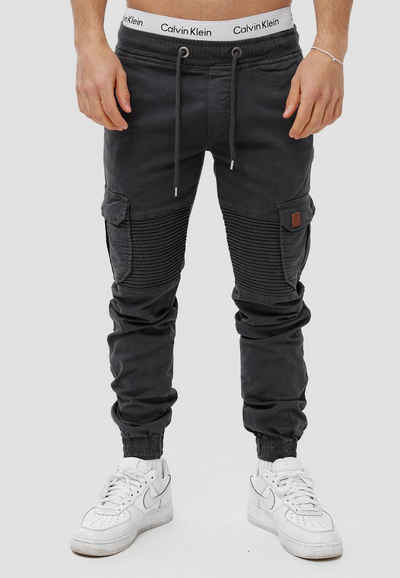 OneRedox Straight-Jeans H-3414 (Chino Cargohose Streetwear, 1-tlg) Freizeit Business Casual