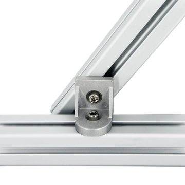 SCHMIDT systemprofile Profil 10x Drehwinkel Nut 8 Aluminium Winkel Gelenkwinkel