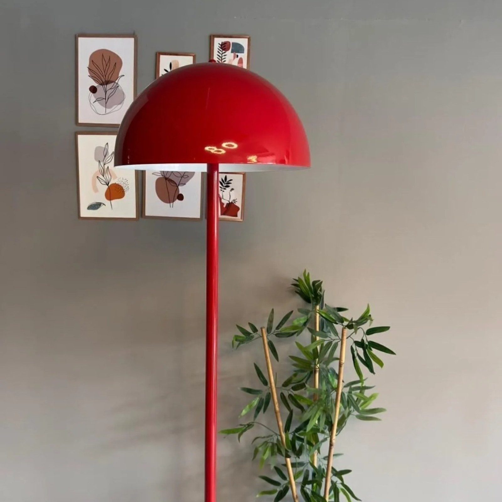 Bamyum Stehlampe Moderne Stehlampe aus Metall mit E27, ohne Leuchtmittel