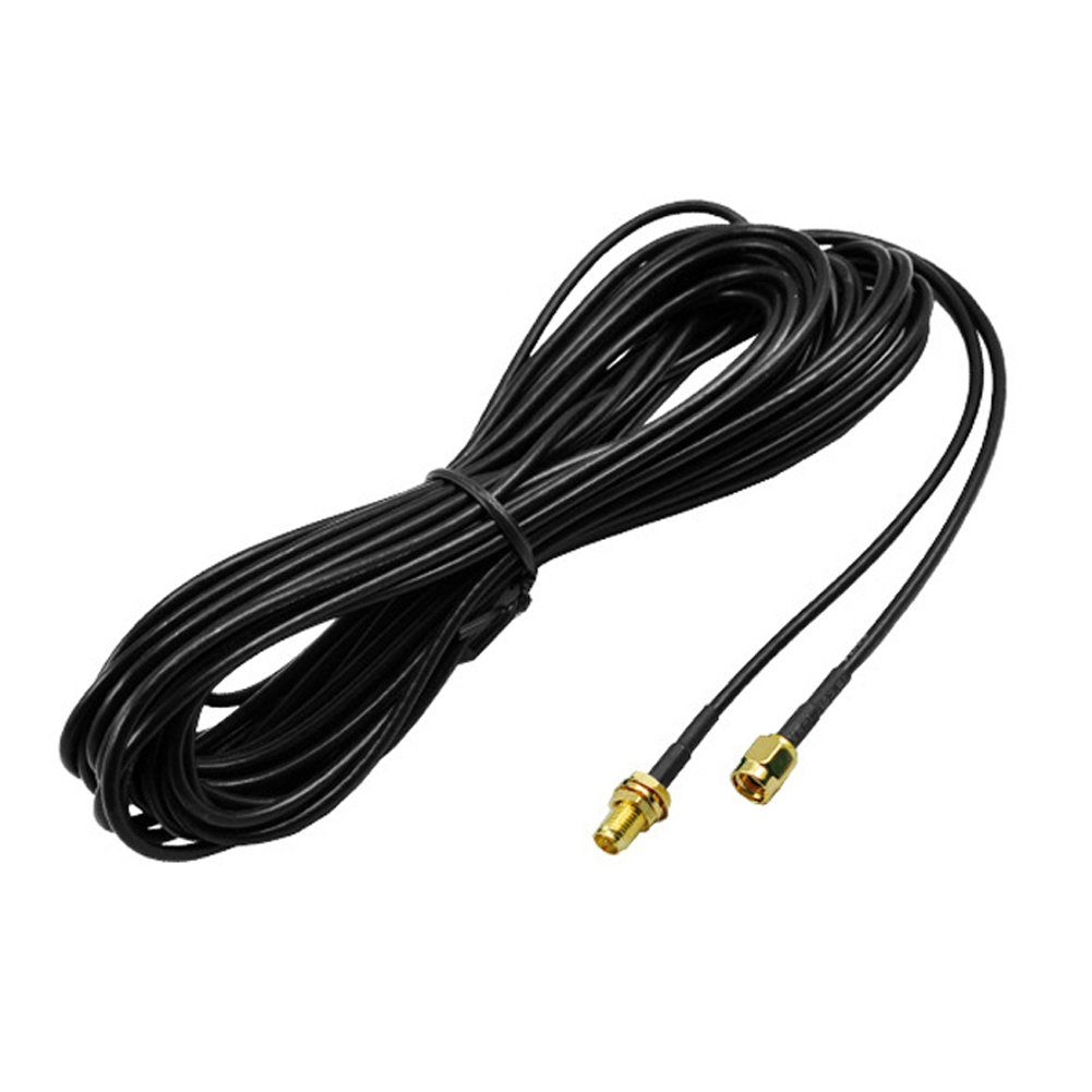 Bolwins G60 SMA Kabel 3m WLAN GPS Antennen Adapter 3m Kabel Verlängerung RG174 Verlängerungskabel, SMA Stecker, gerade Bauform, Schraubverschluss, für Antennen- und Funktechnik, SMA Buchse, passend zu Standard-SMA Anschlüssen, sichere Verbindung (300 cm), Vergoldete Kontakte, 50 Ohm Impedanz, verlustarme Signalübertragung