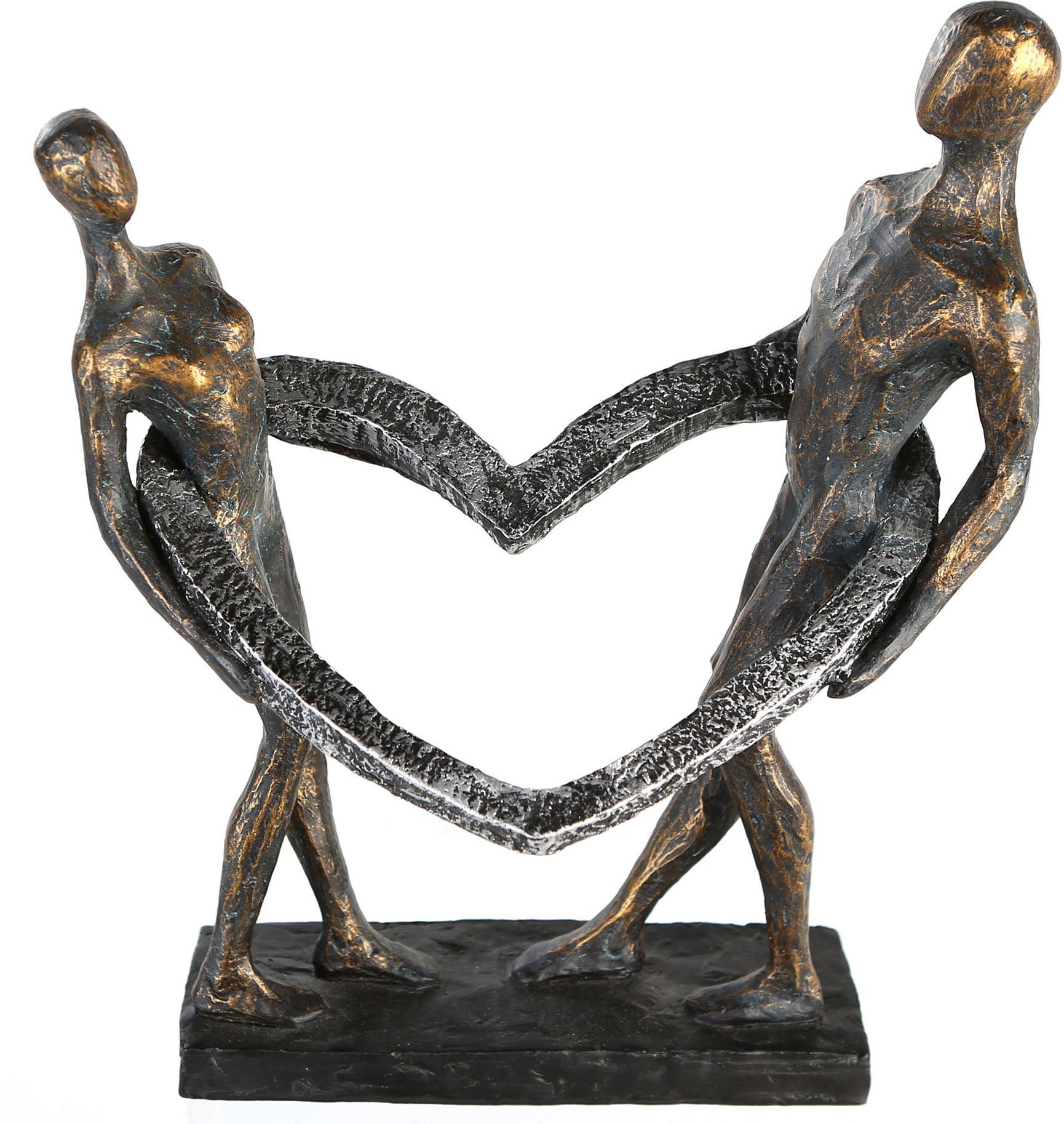 Casablanca by Gilde Dekofigur »Skulptur Connected« (1 Stück), Dekoobjekt, Höhe 31 cm, mit Spruchanhänger, Wohnzimmer-Otto