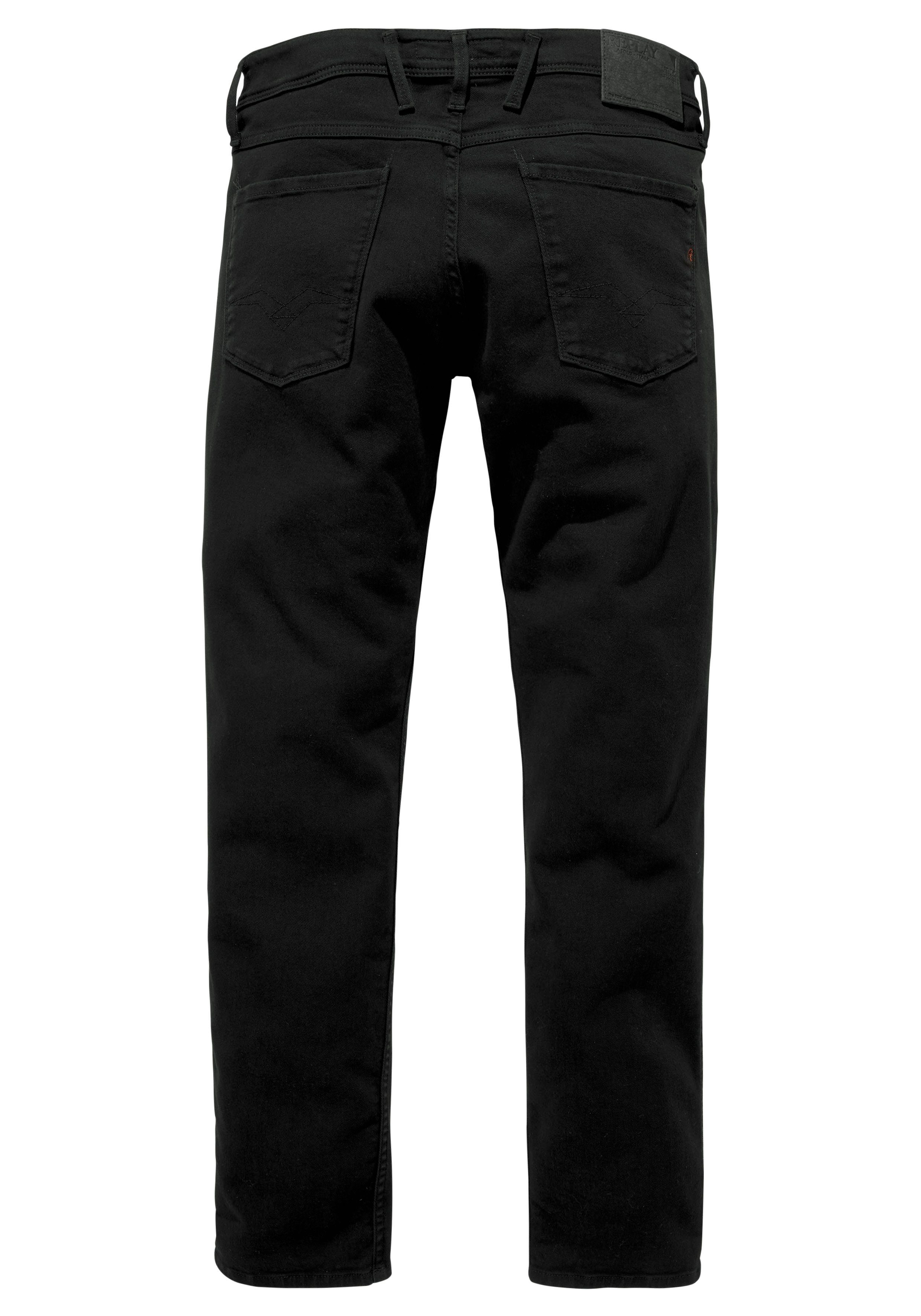 Superstretch Slim-fit-Jeans Anbass black Replay